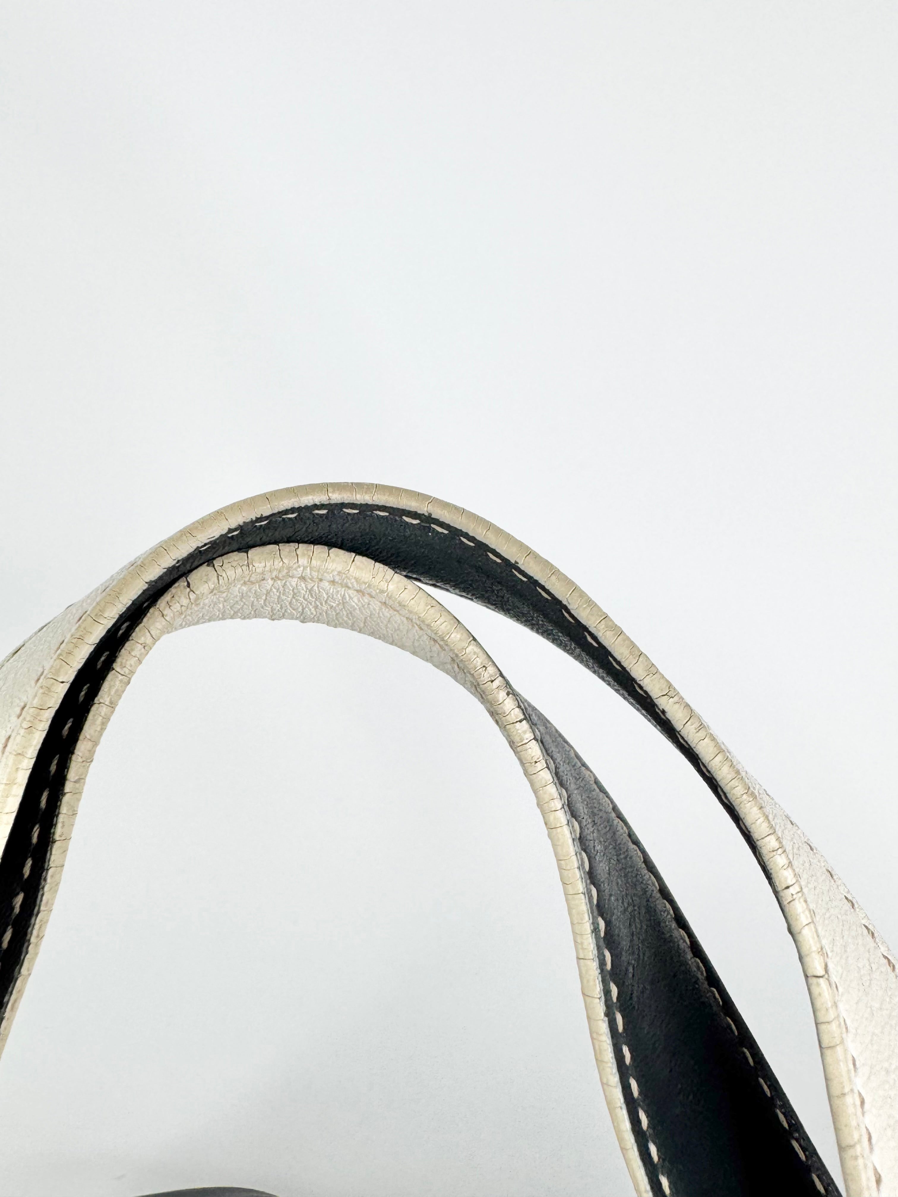 Vintage Coach Blue Black & White Shoulder Bag