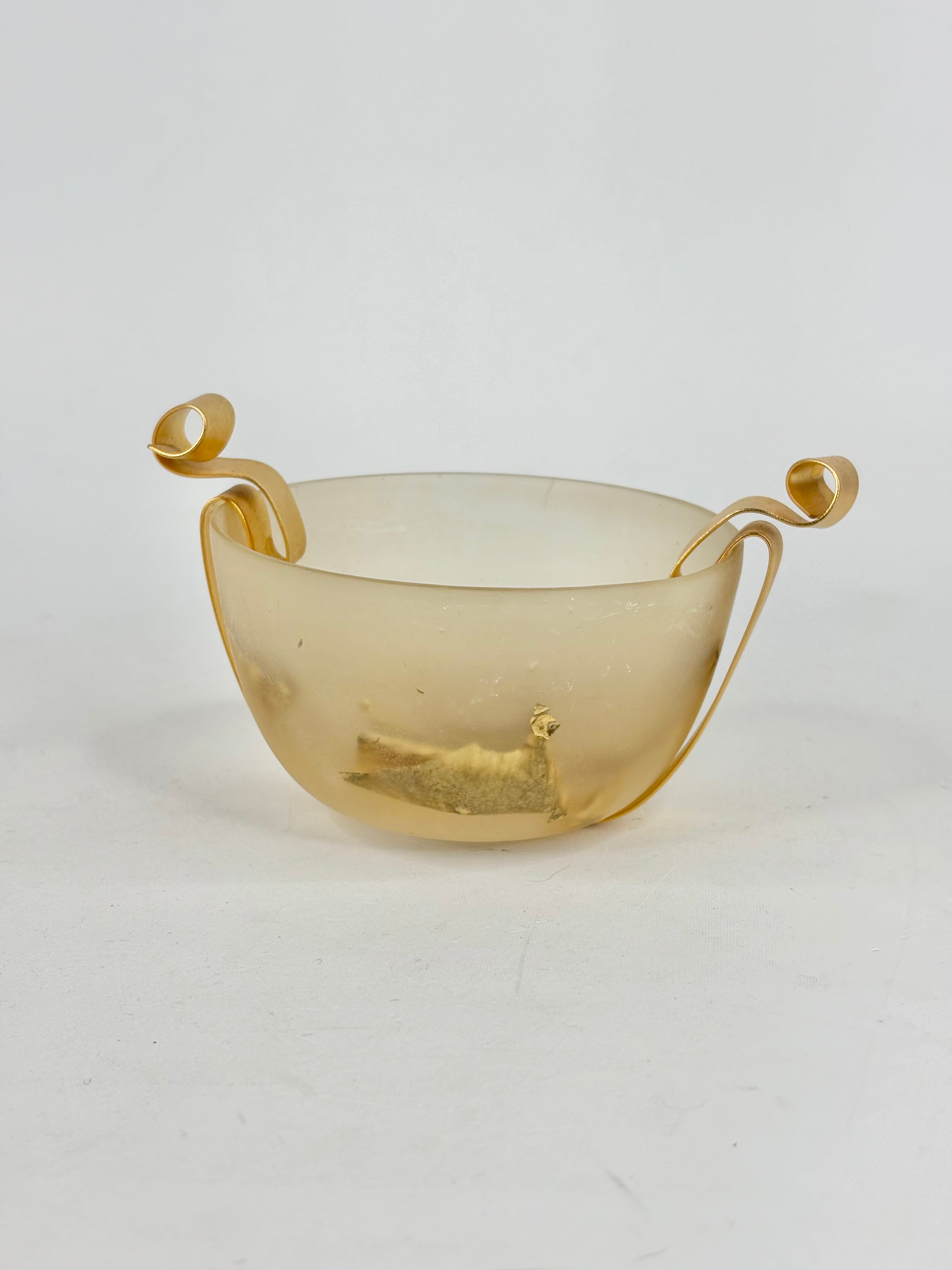 Martha Sturdy Canada Suspended Gold-Leaf Resin Bowl