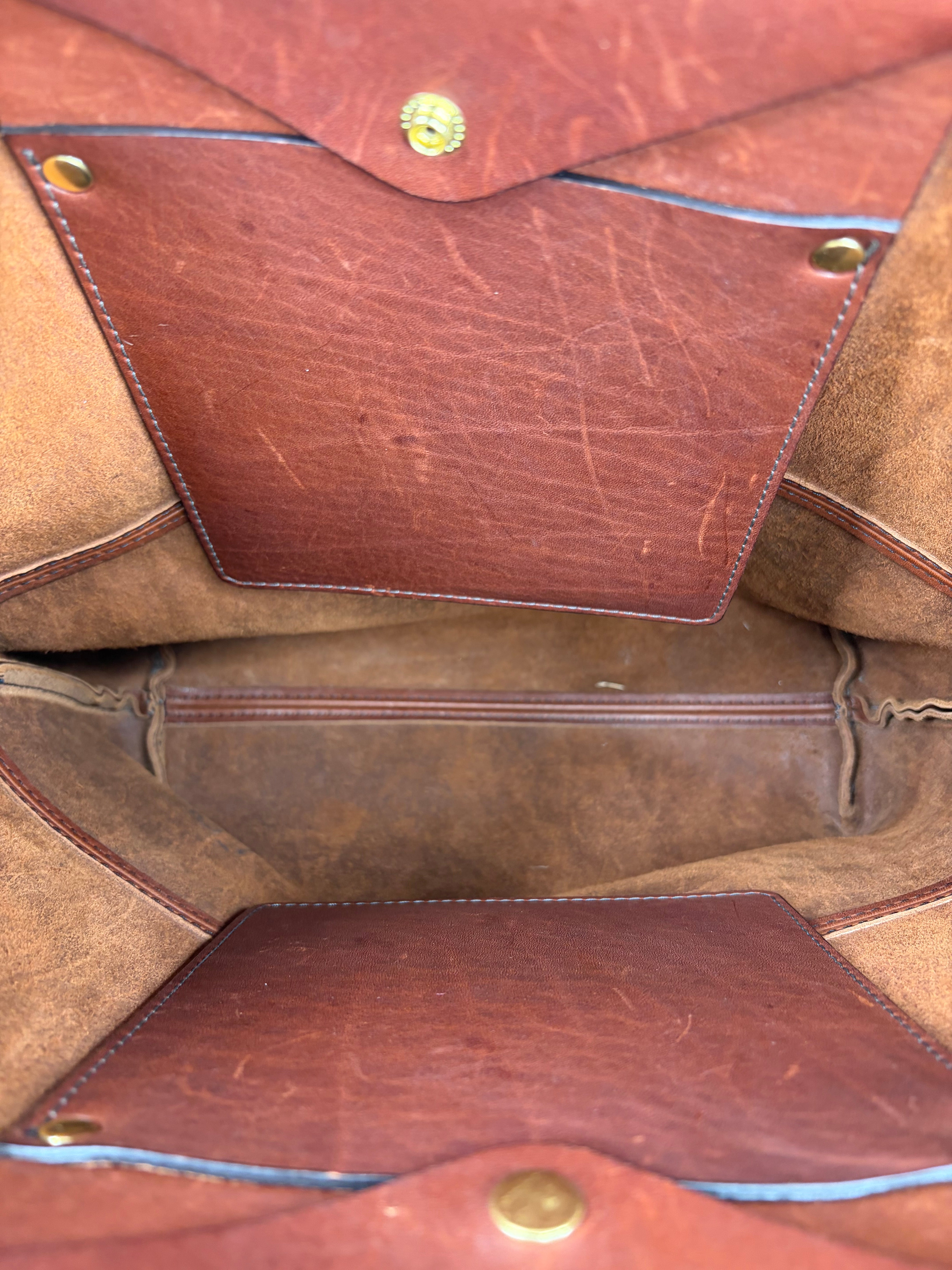 Blue & Grae Brown Leather Tote Bag