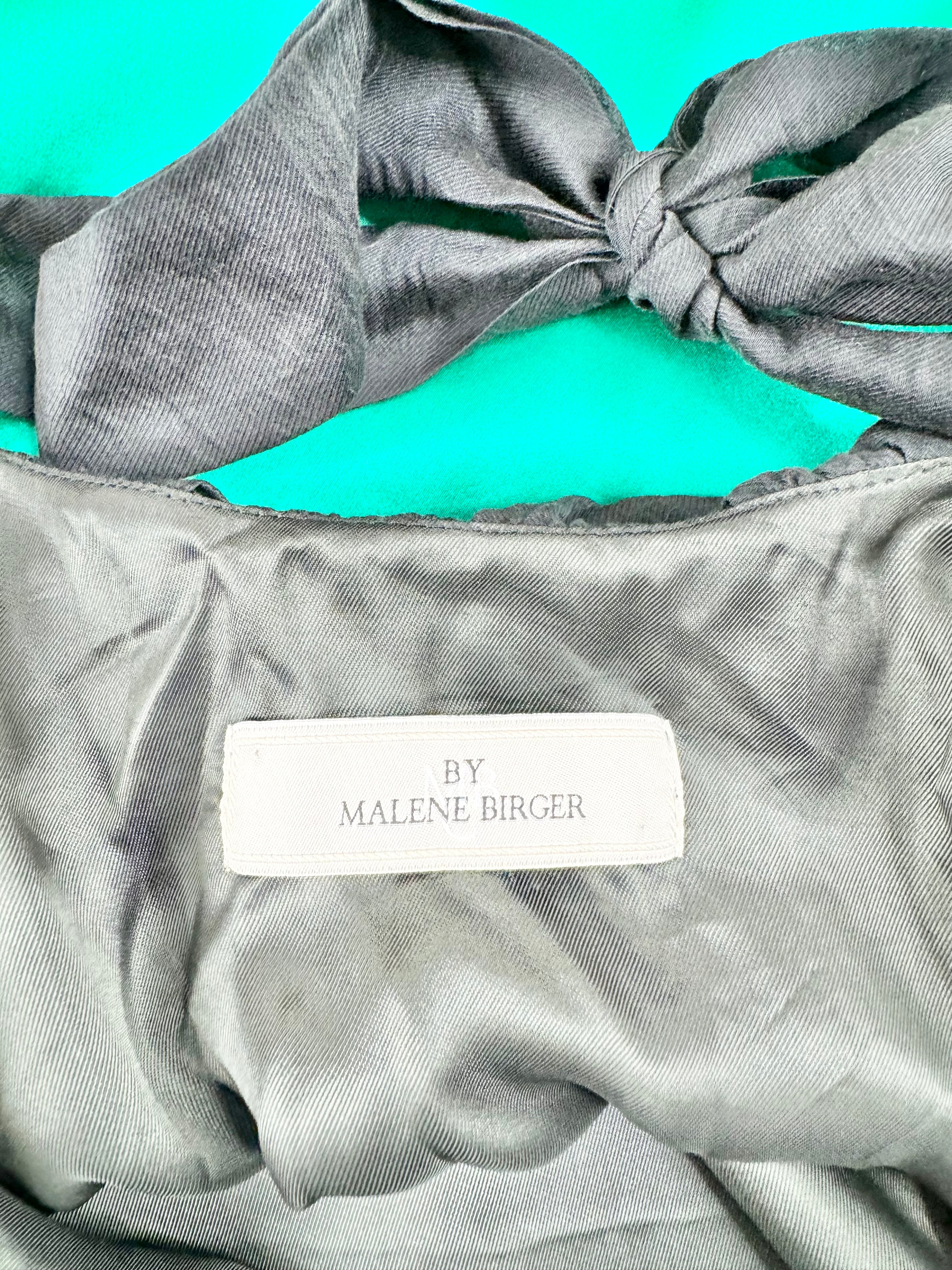 By Malene Birger 'Mireio' Black & Emerald Green Dress - AU8
