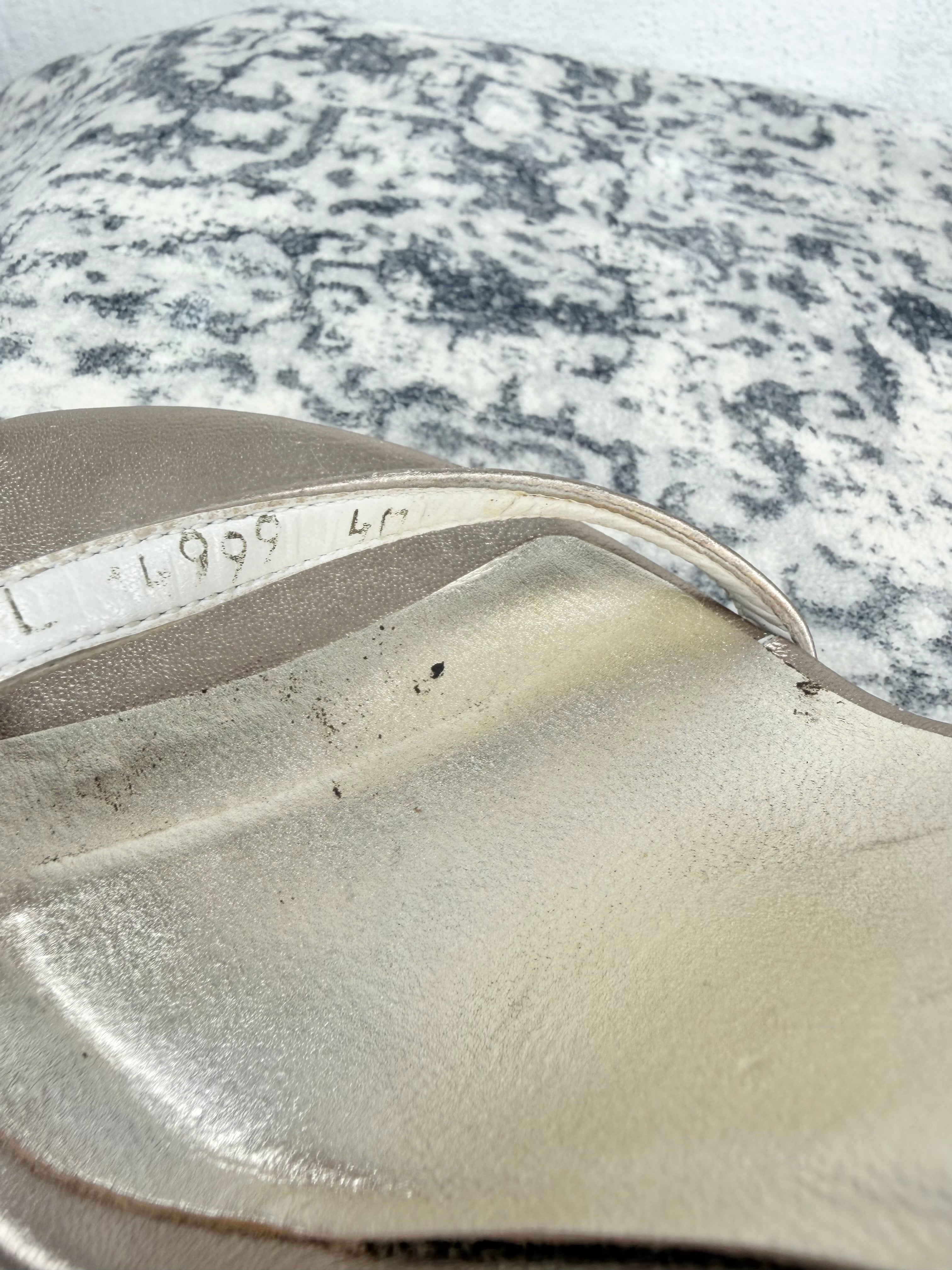 Stuart Weitzmann Metallic Bronze Stilettos - EU40