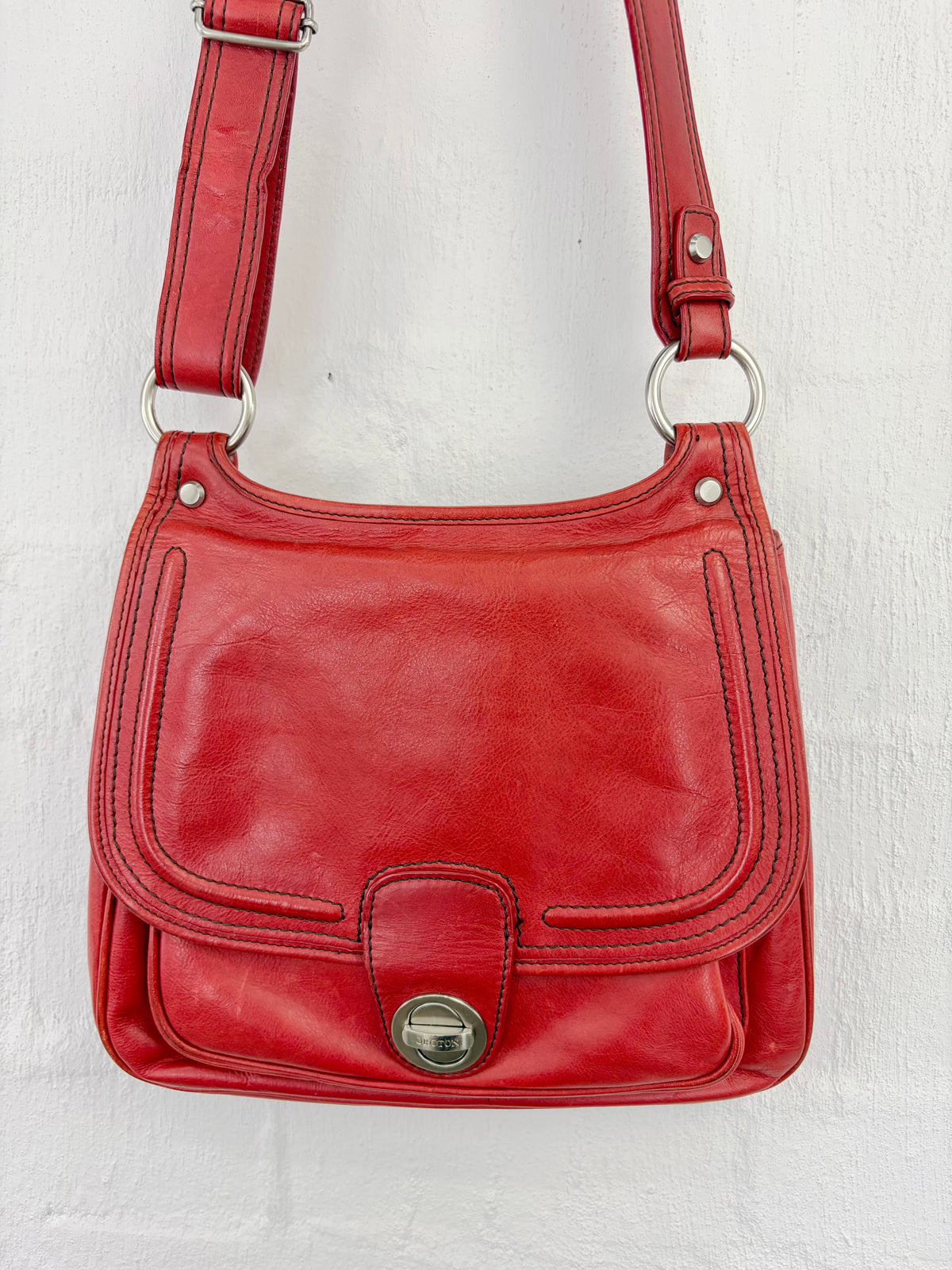 Oroton Muted Red Cross Body Bag