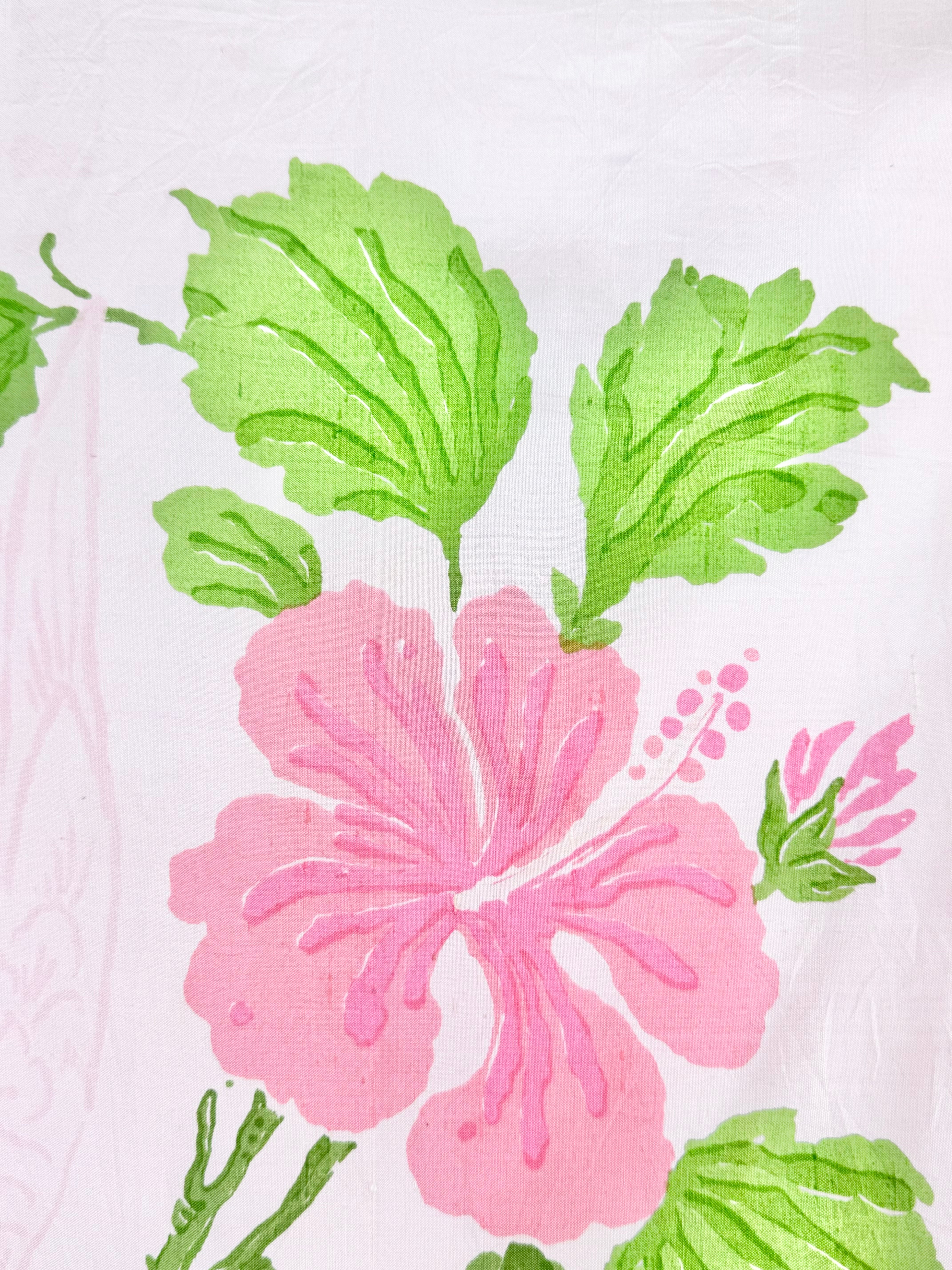 Vintage Blossom Pink Parrot Pattern Square Scarf