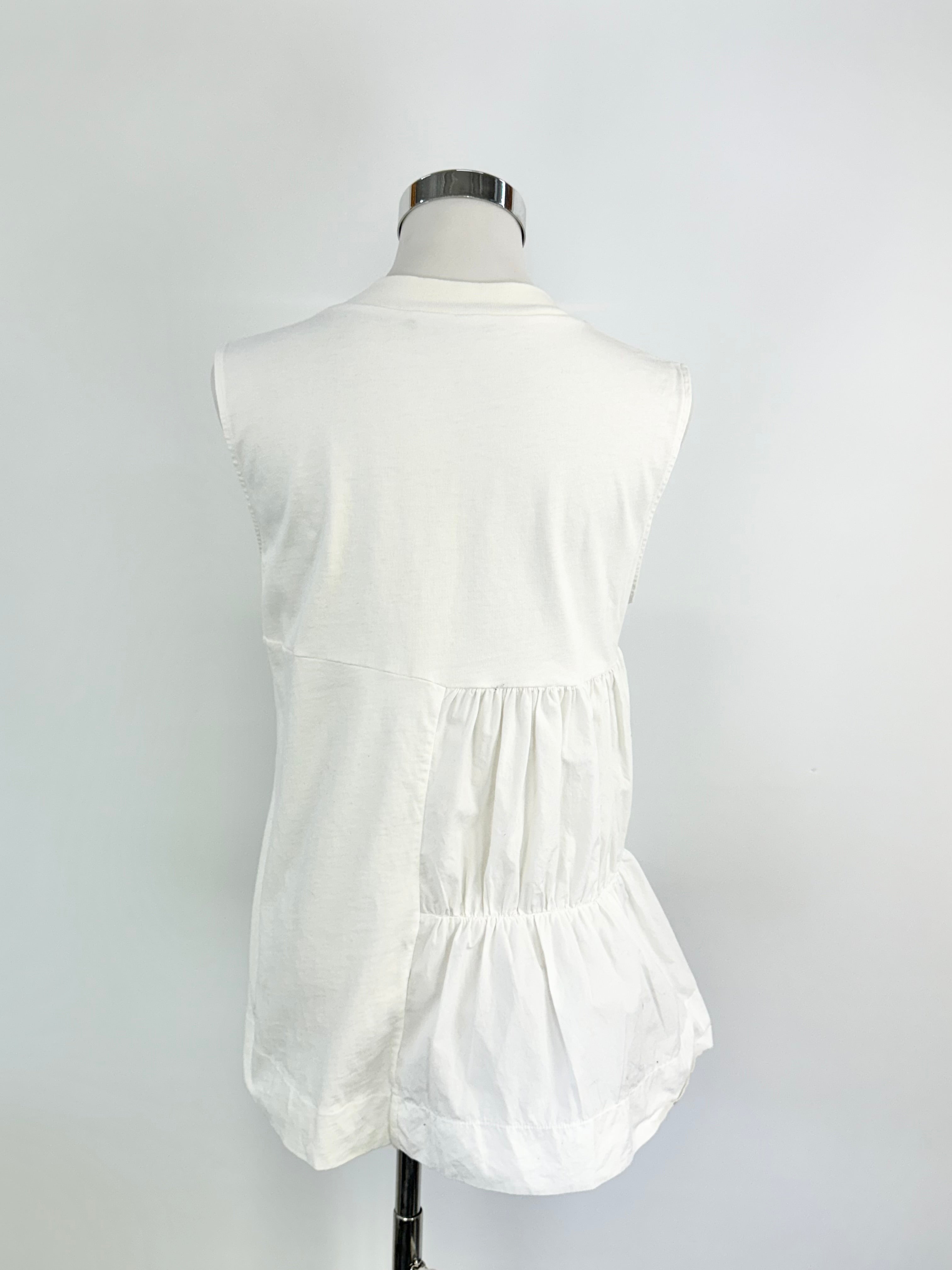 Marni White Tiered Panel 'Commessa' Vest - AU10