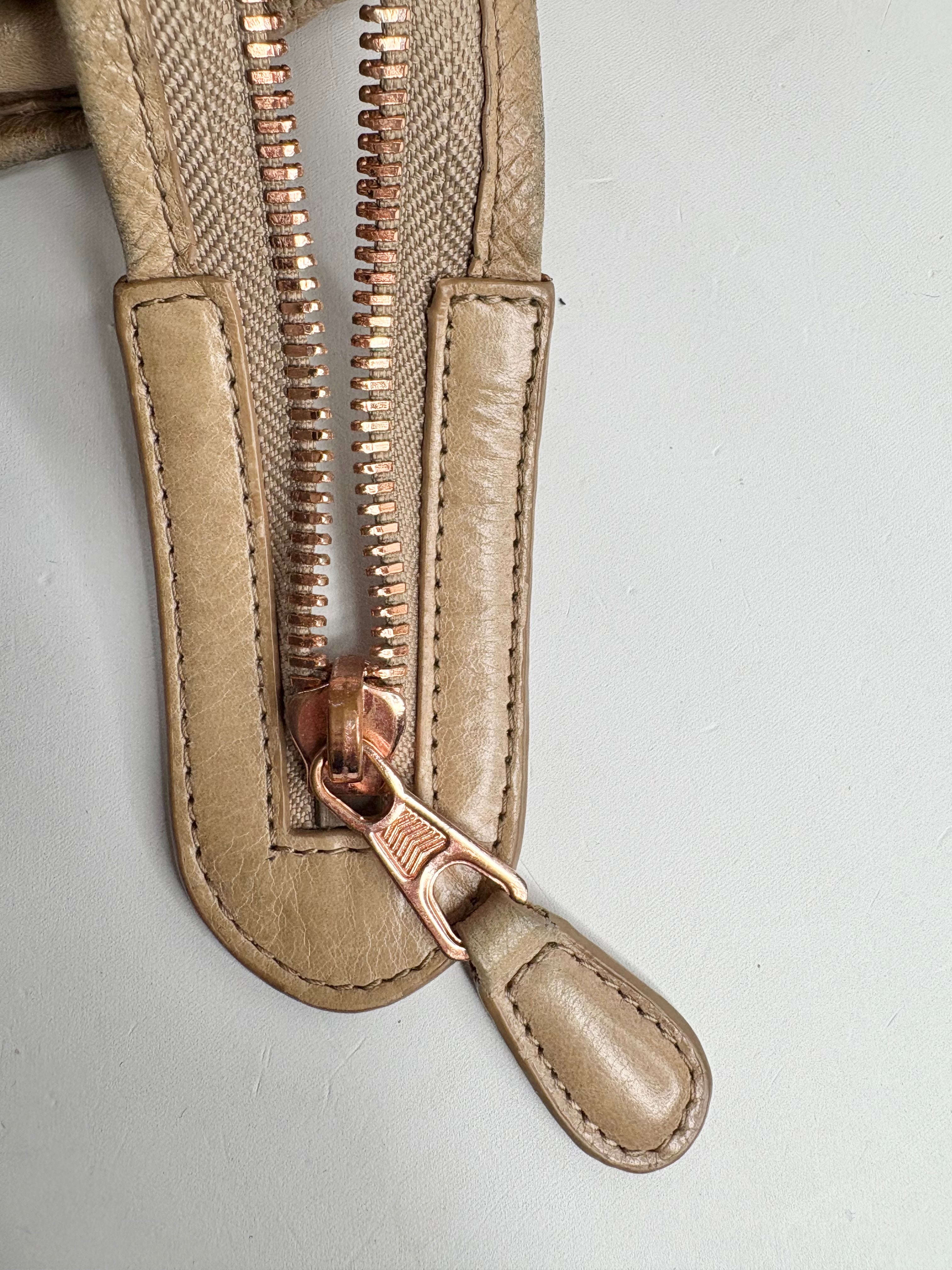 Balenciaga Beige Leather 'Giant 21' Handbag
