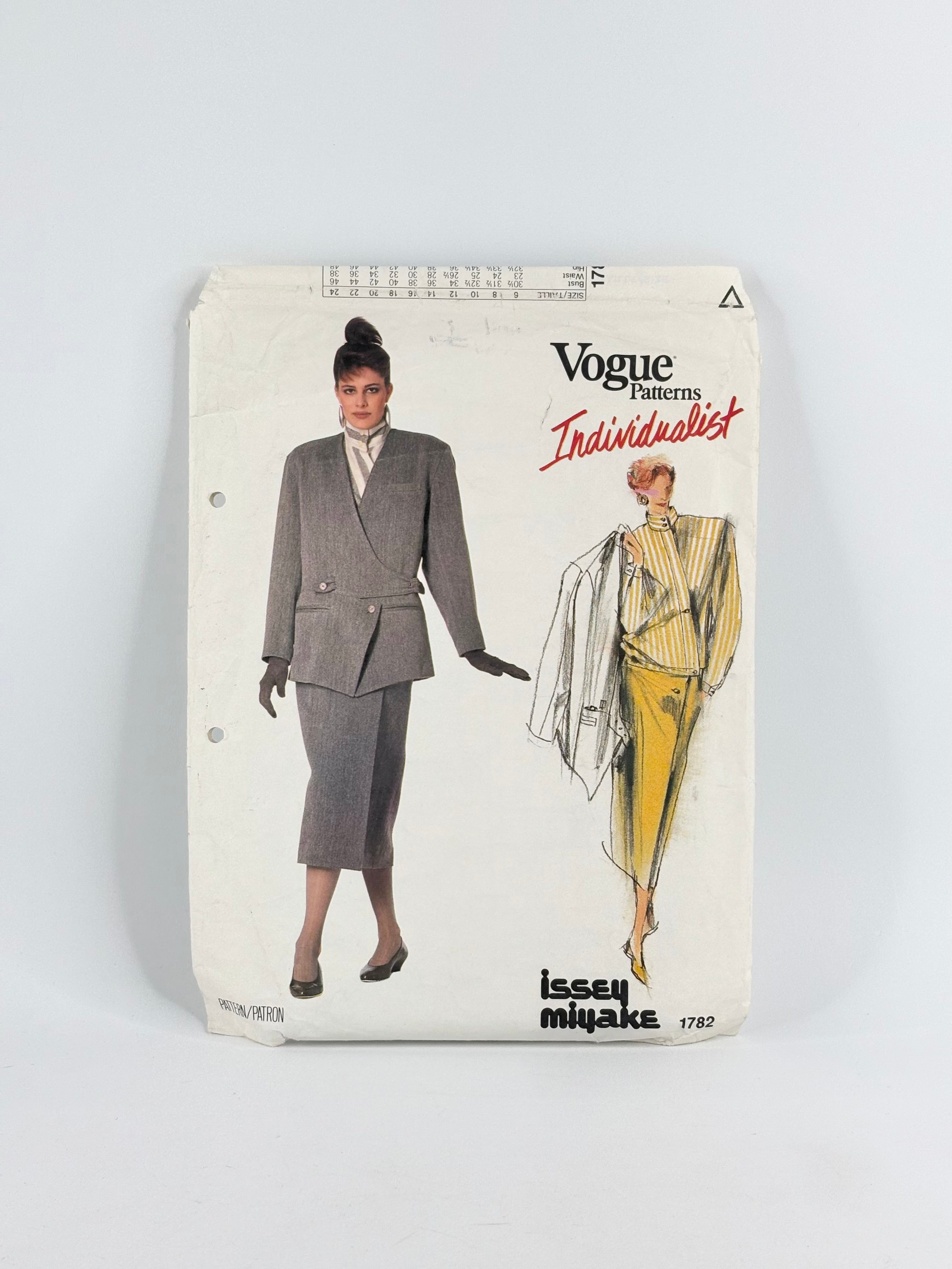 Vogue Patterns Individualist Issey Miyake Jacket, Shirt & Skirt: No. 1782 - Size 8/16
