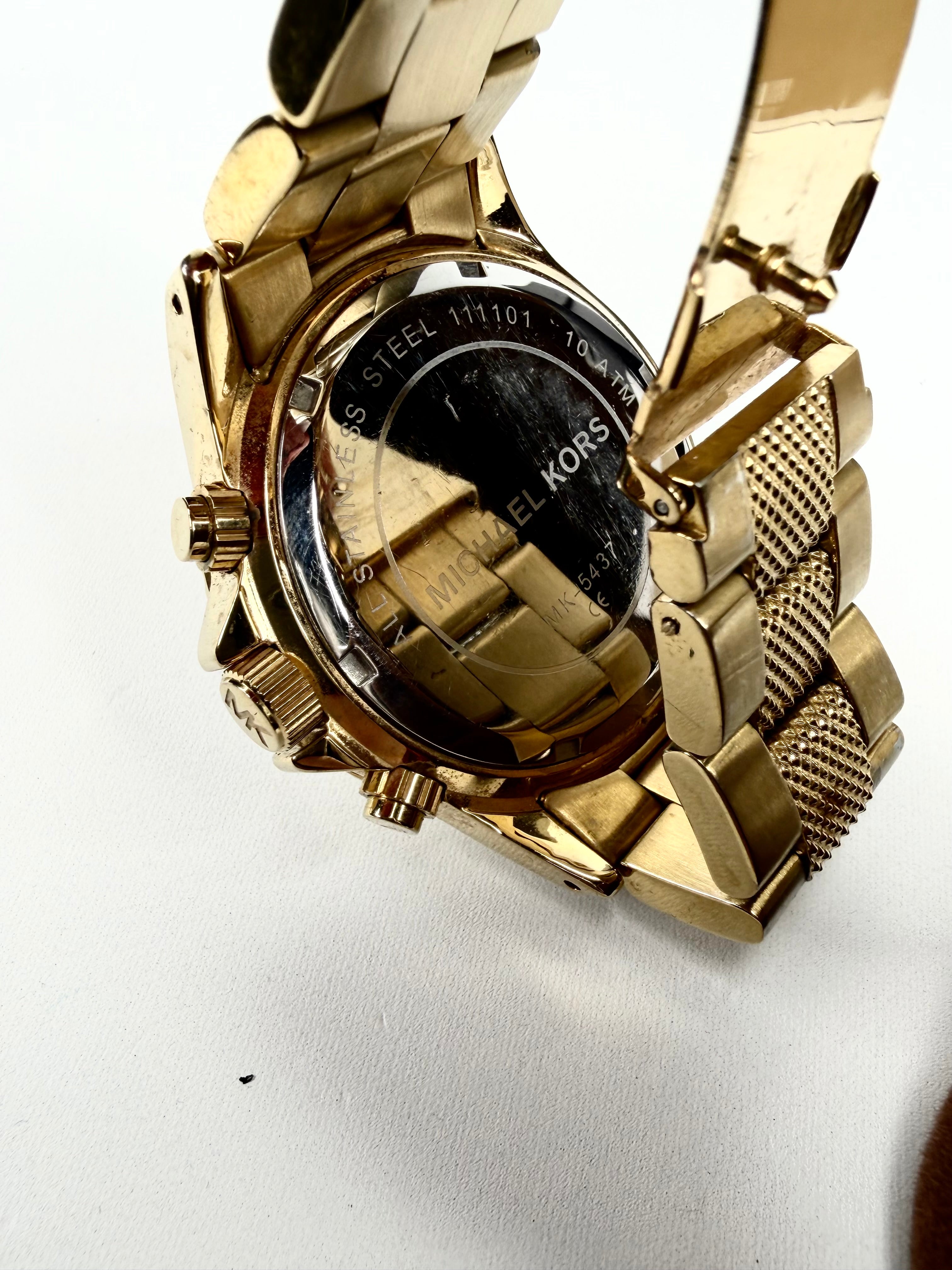 Michael Kors Gold Toned Chronograph Watch