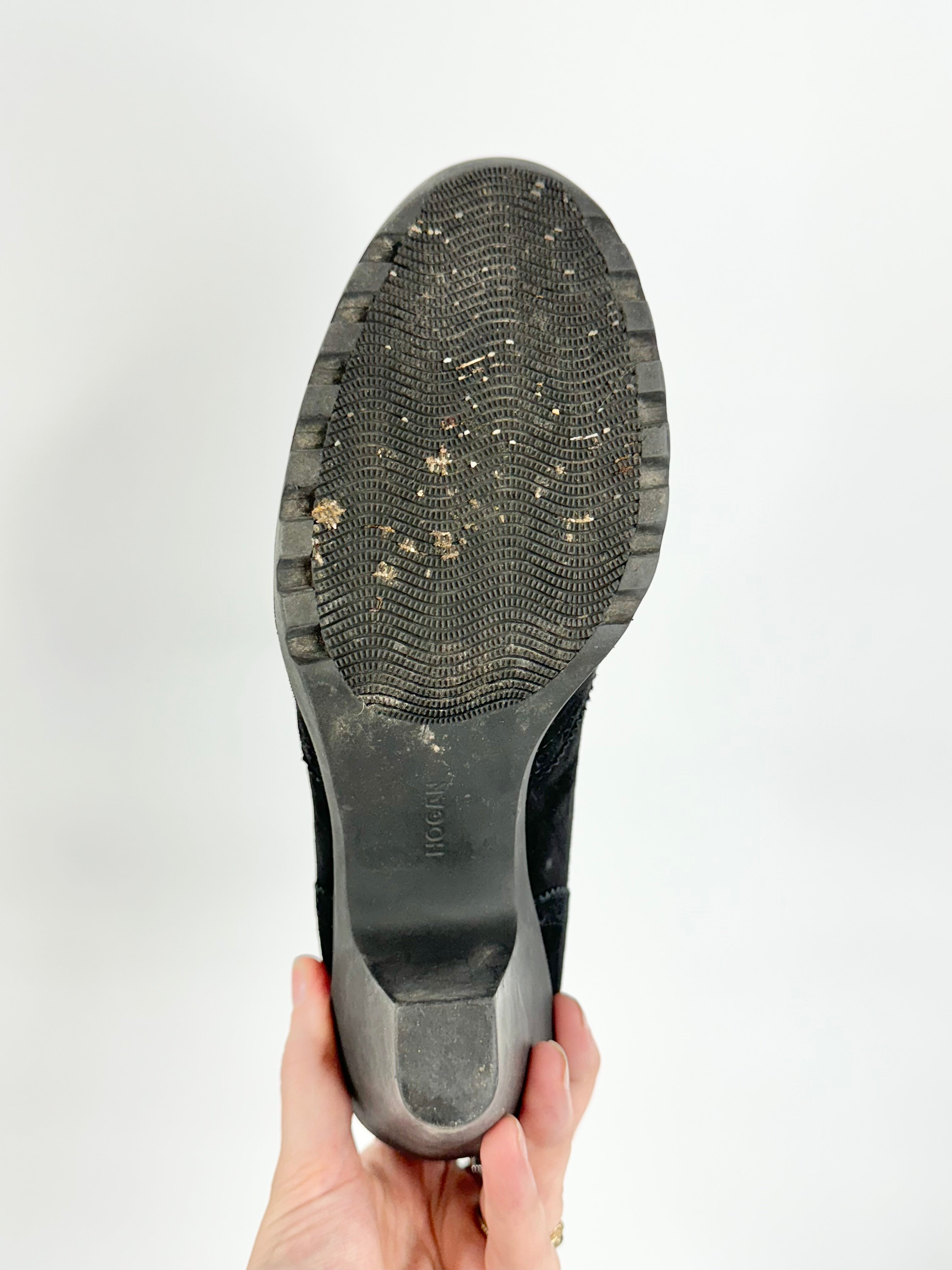 Karl Lagerfeld x Hogan Black Suede Ankle Boots - EU40