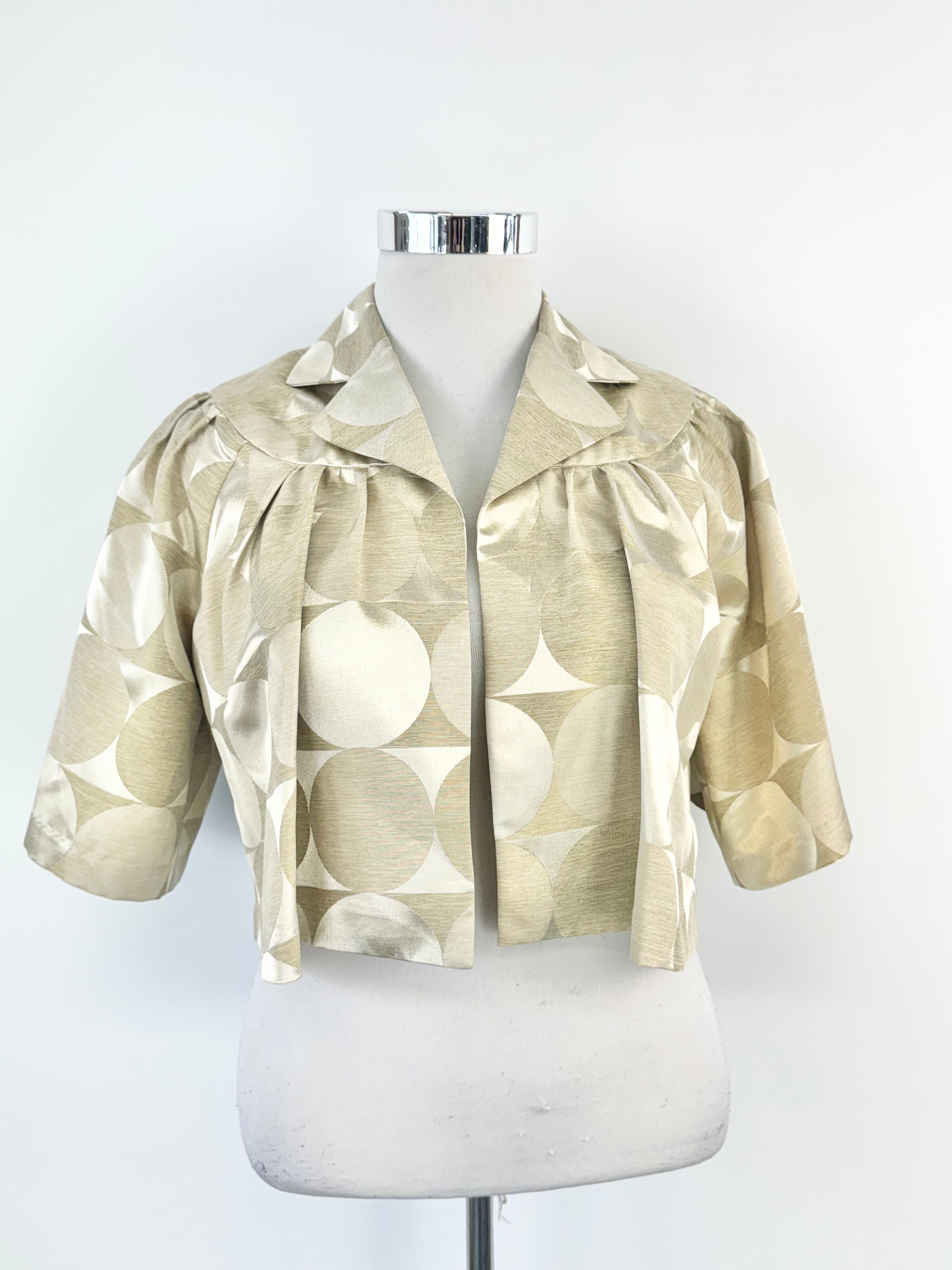 Mossman Champange Gold Cropped Jacket - AU14