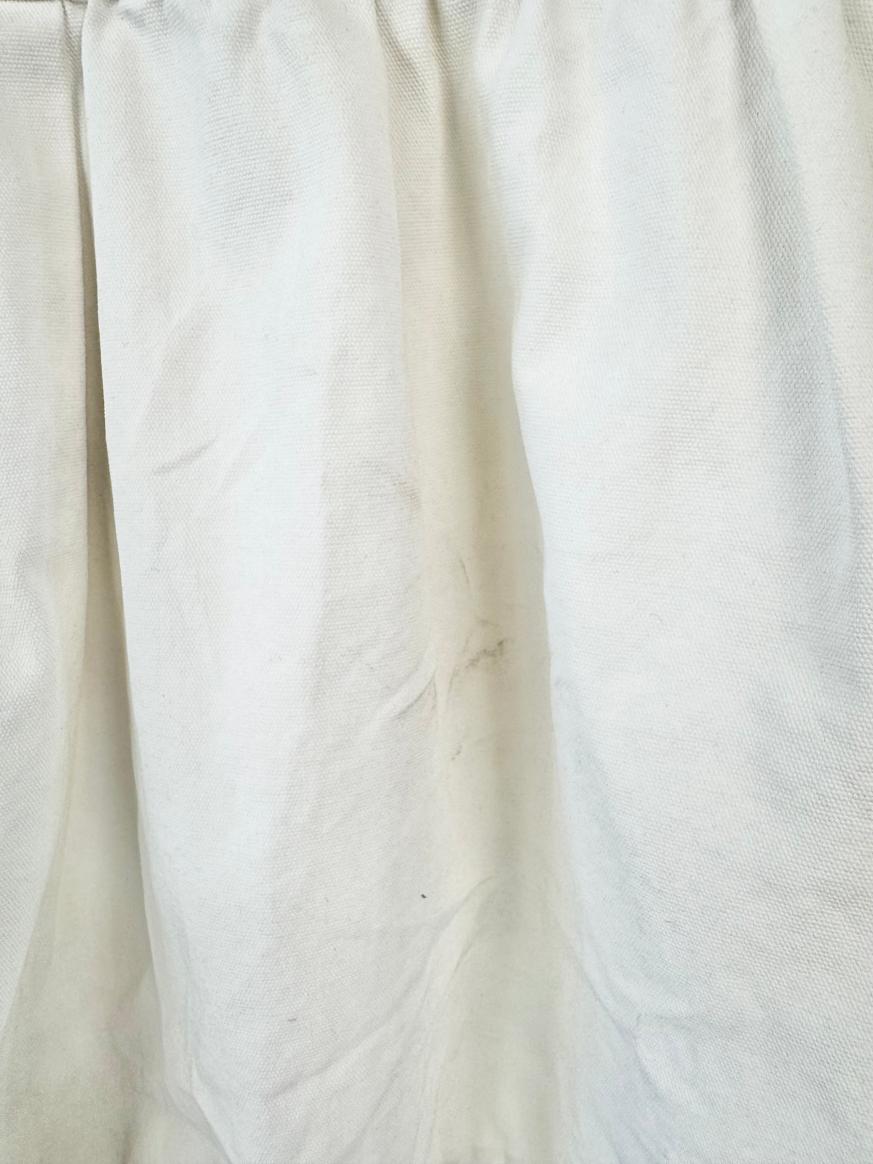 Cos White Cotton Ruffle Hem Skirt - AU8/10