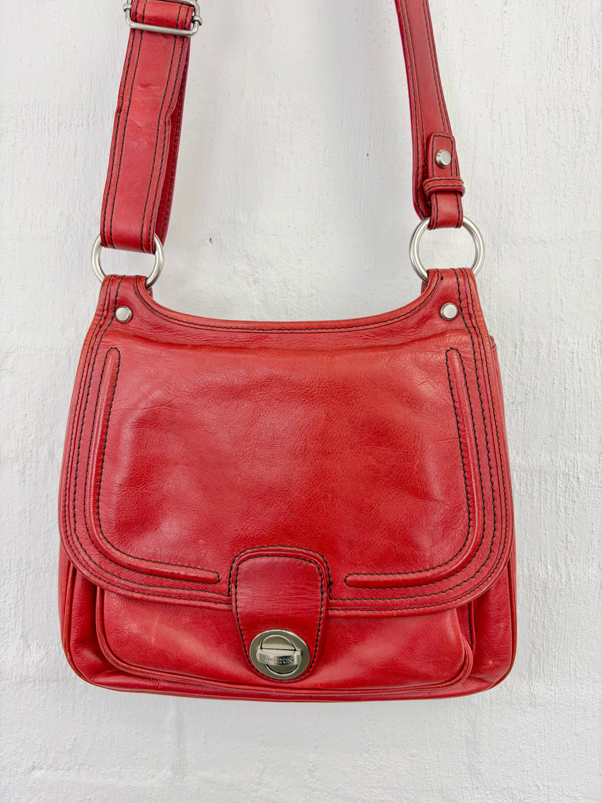 Oroton Muted Red Cross Body Bag