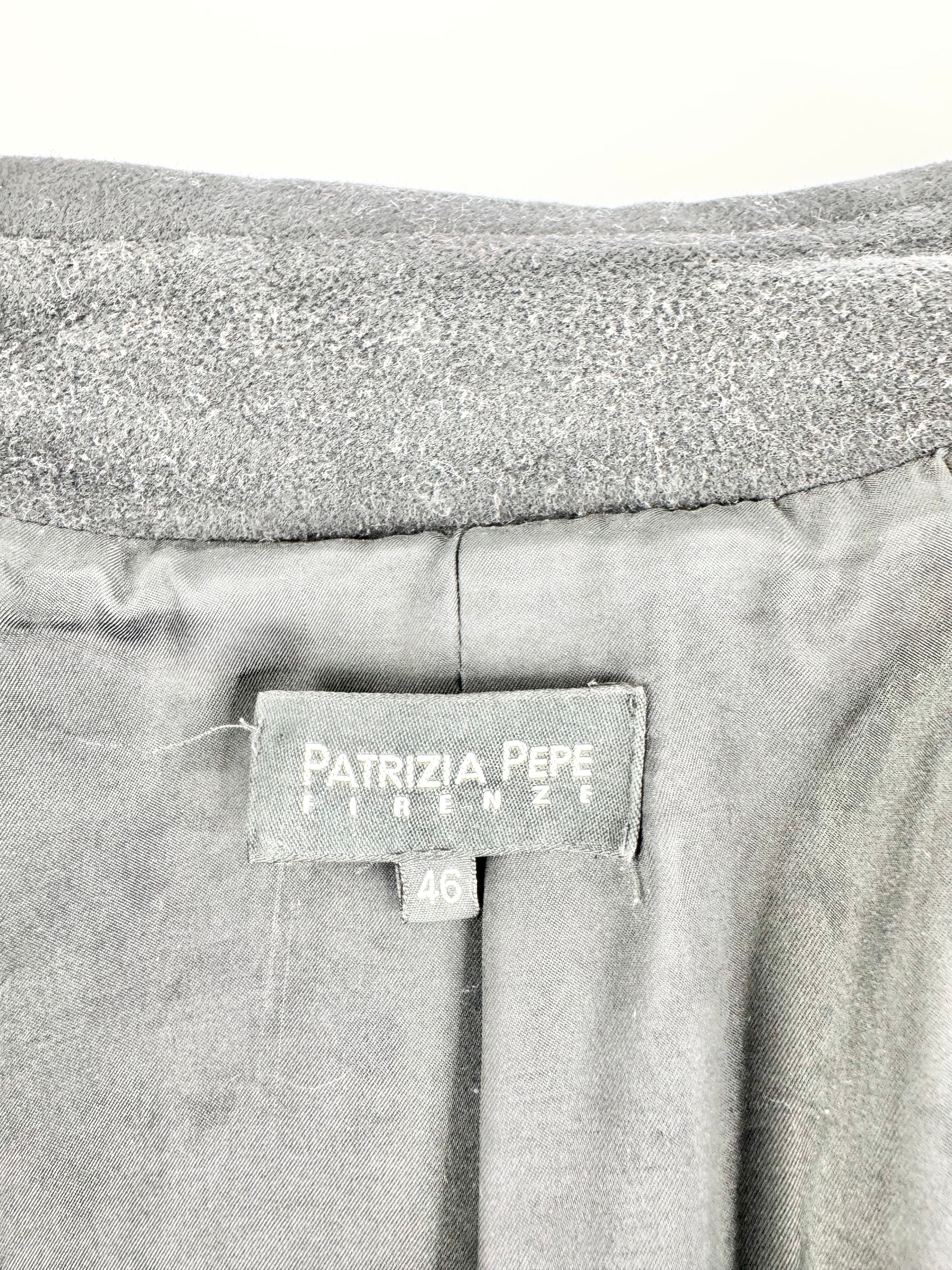 Patrizia Pepe Black Wool Blend Coat - AU8/10