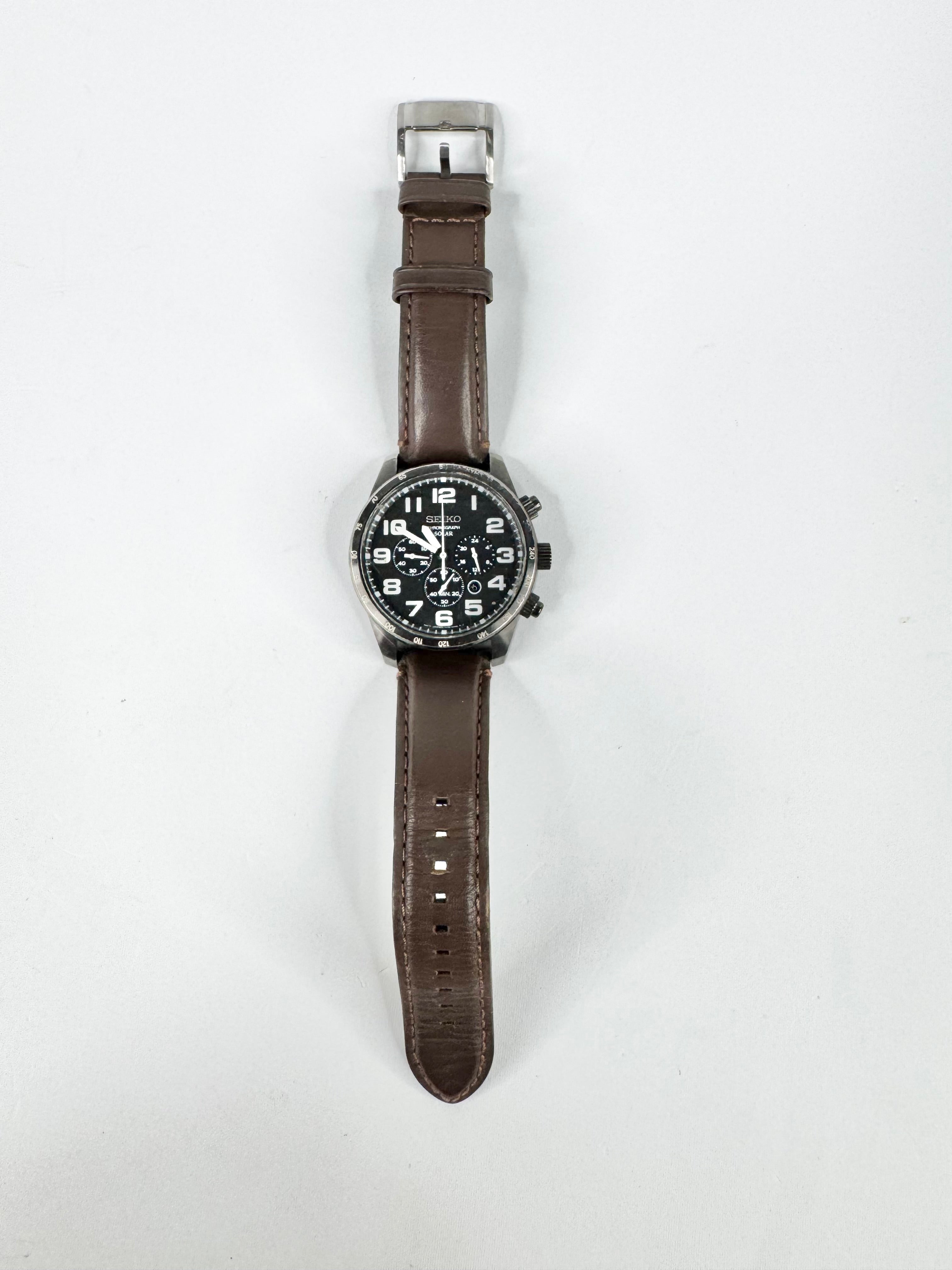 Seiko Core Solar Chronograph Watch