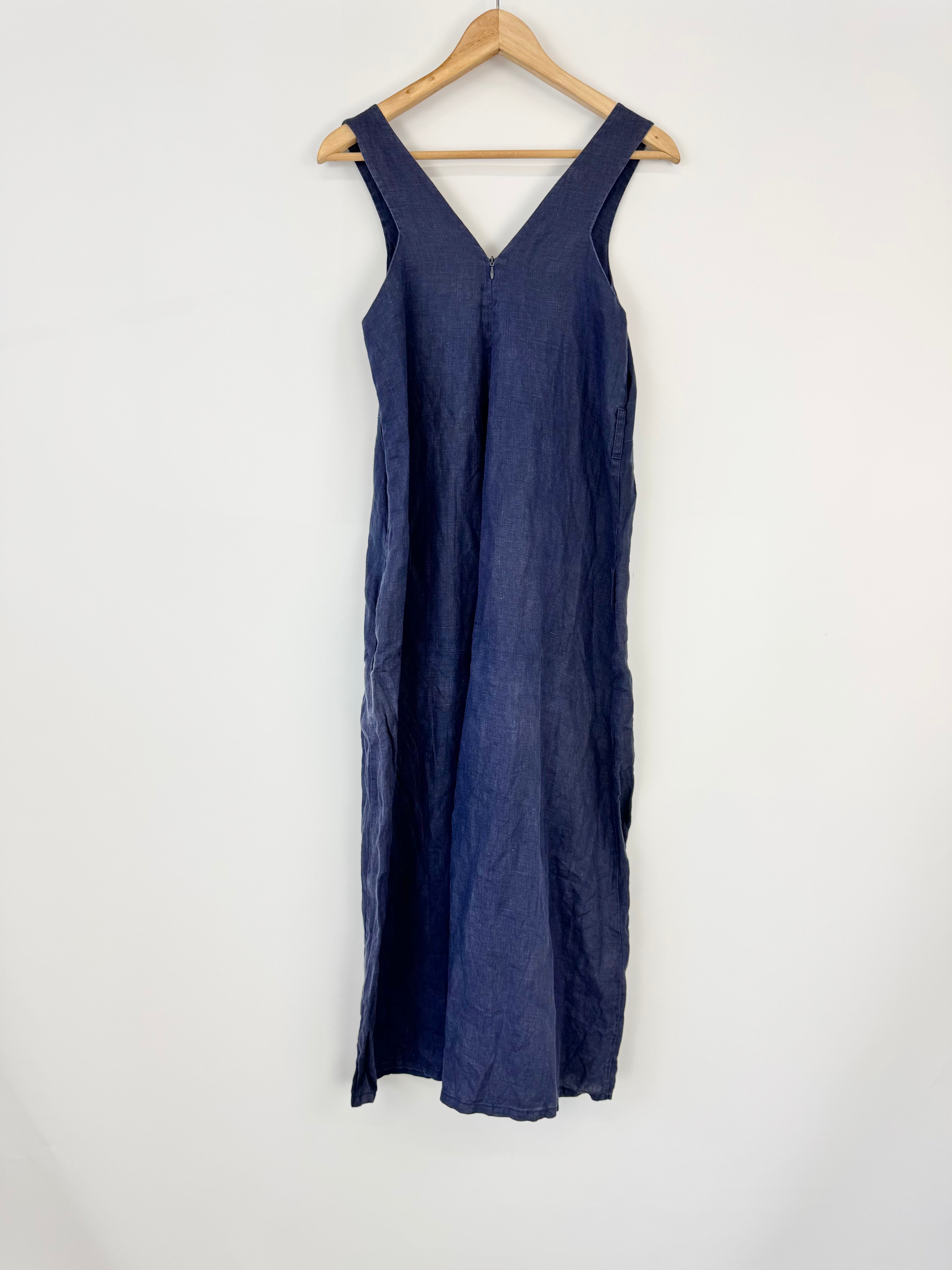 Kuwaii Navy Sleeveless Wide Leg Jumpsuit - AU6