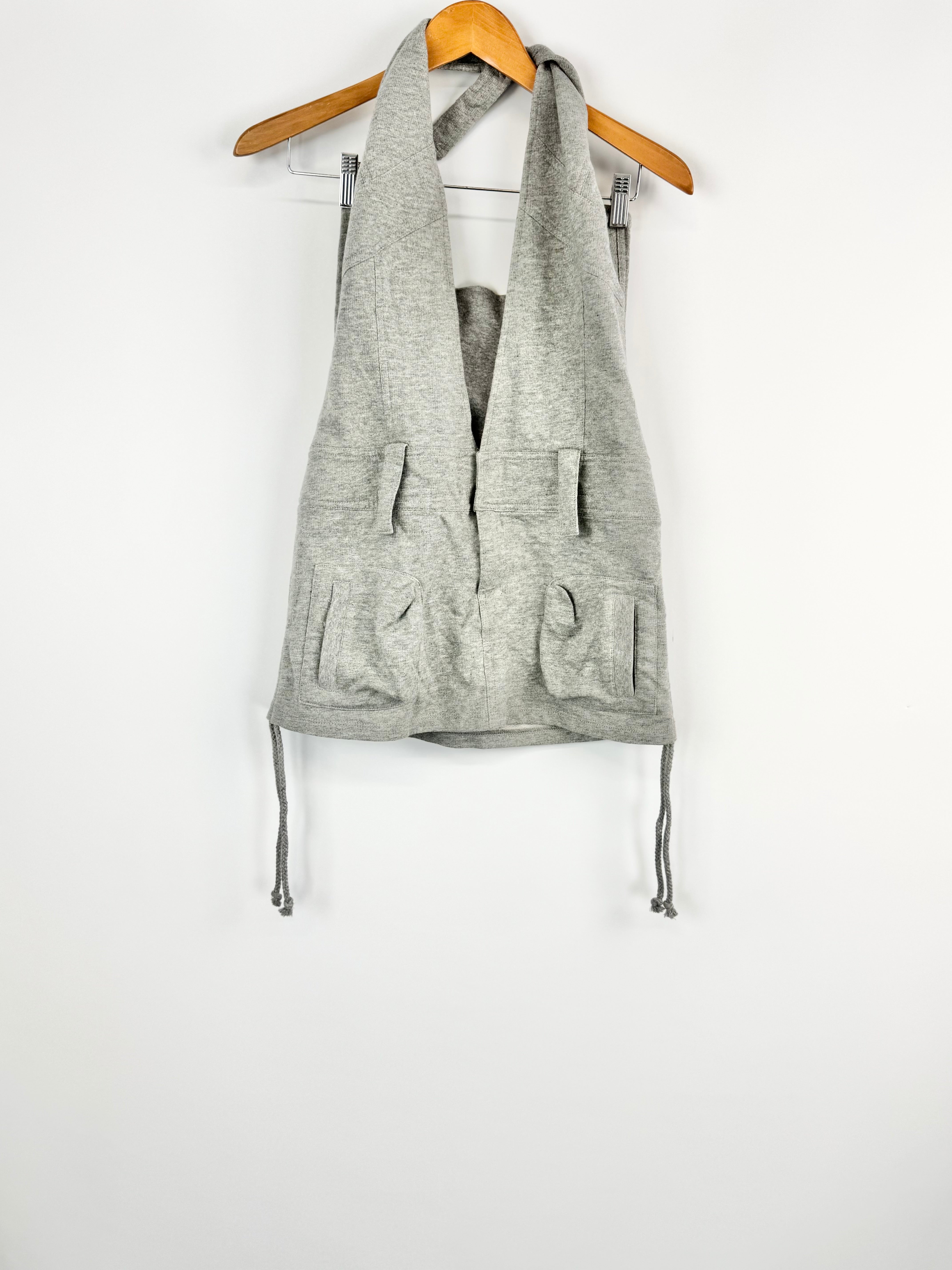 Y2K Bettina Liano Grey Jersey Mini Dress - AU10