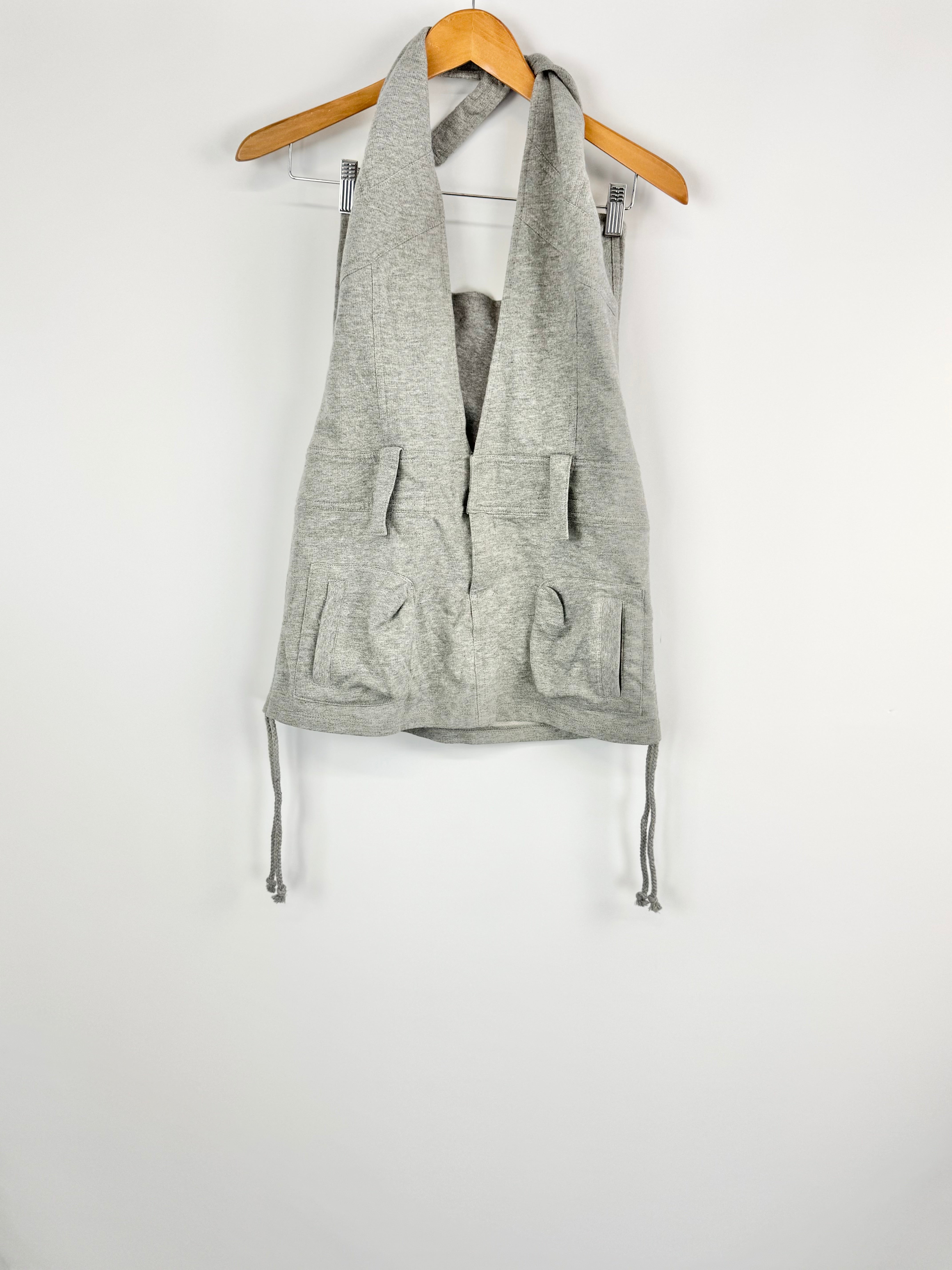 Y2K Bettina Liano Grey Jersey Mini Dress - AU10