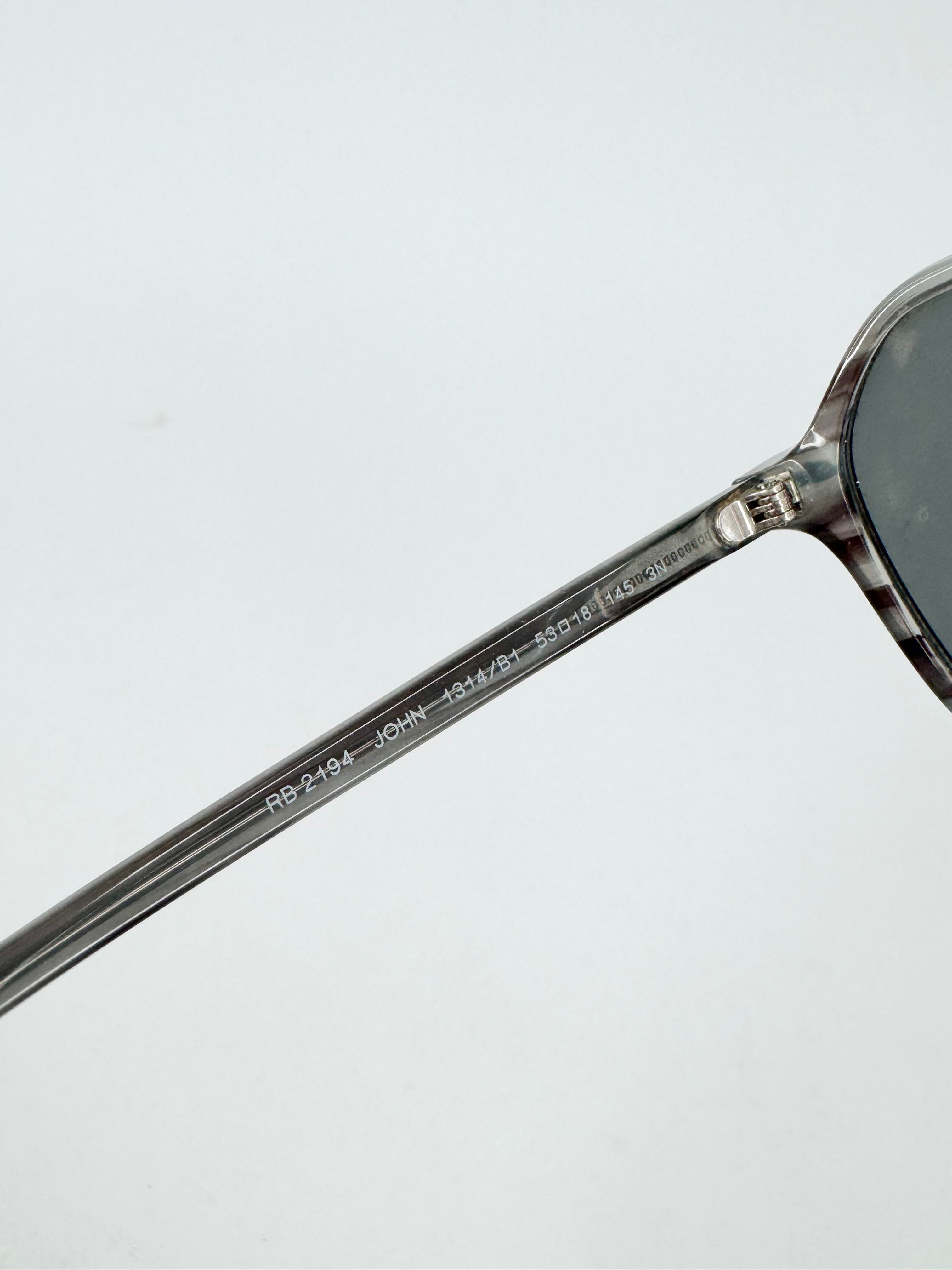 Ray Ban Grey 'John' Sunglasses