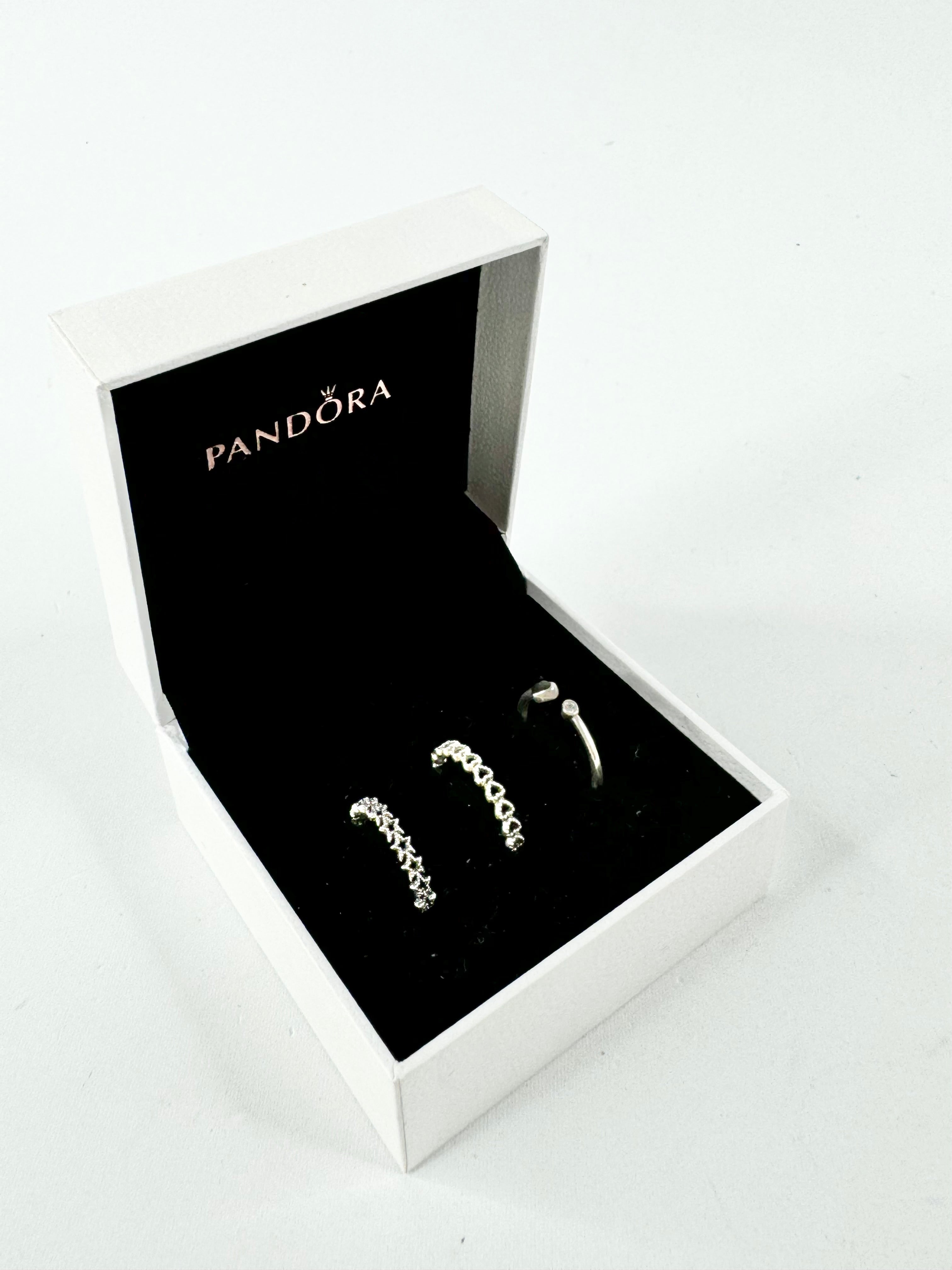 Pandora Star, Heart & Wrap Three Ring Set
