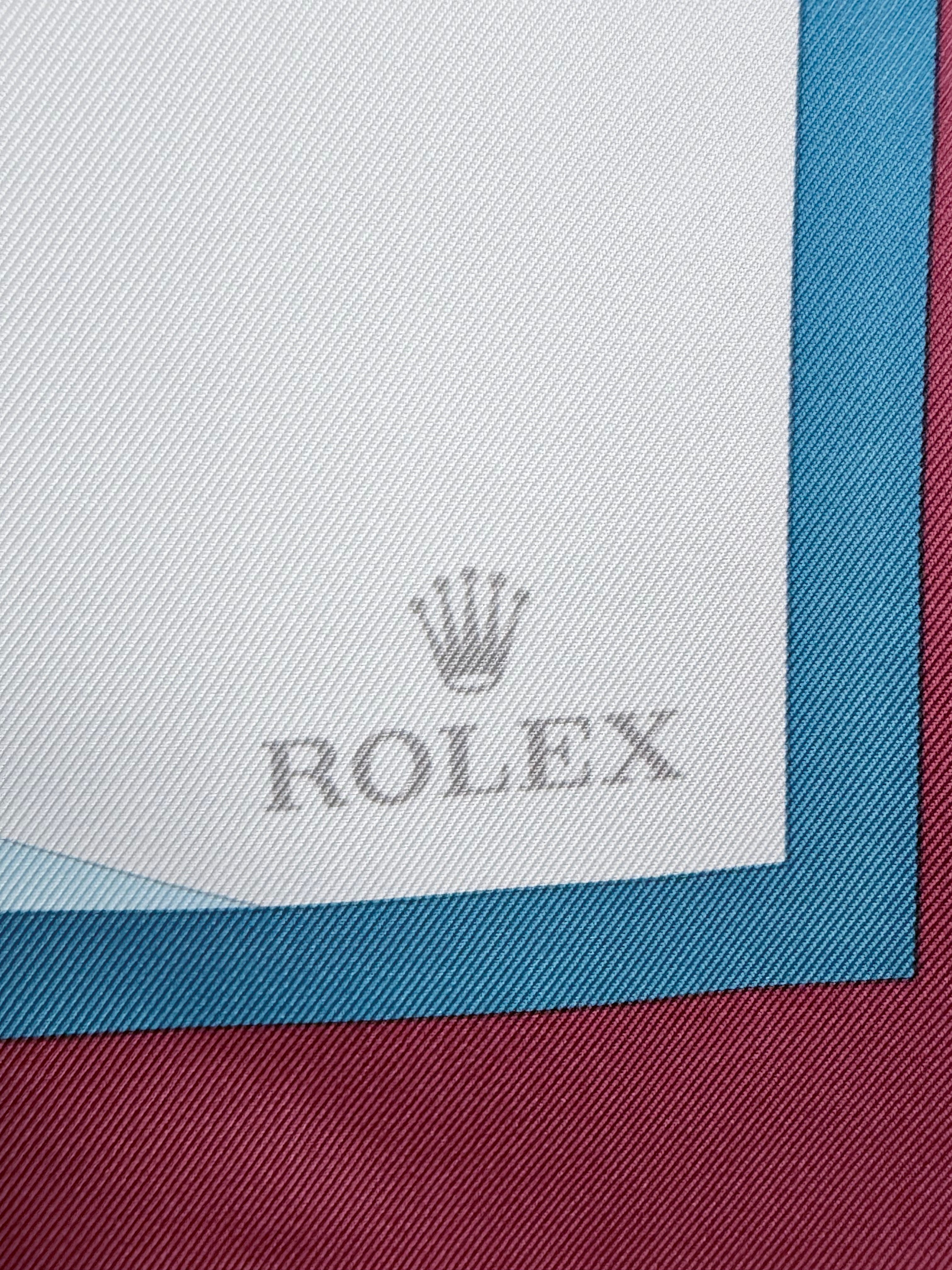 Rolex Silk Hand Rolled Tennis Scarf