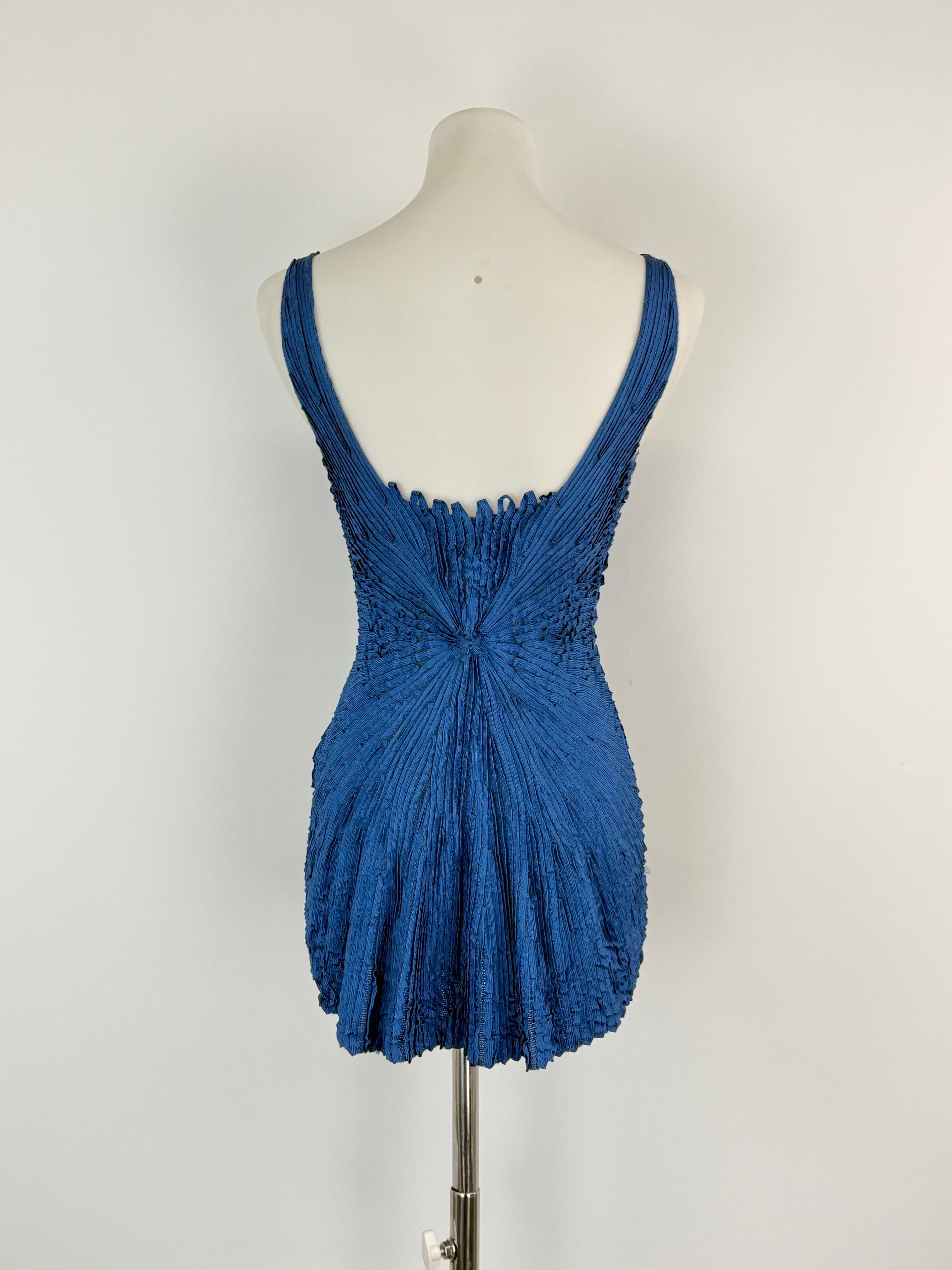 Pepa Pombo Cobalt Gathered-Pleat Singlet Top - AU8