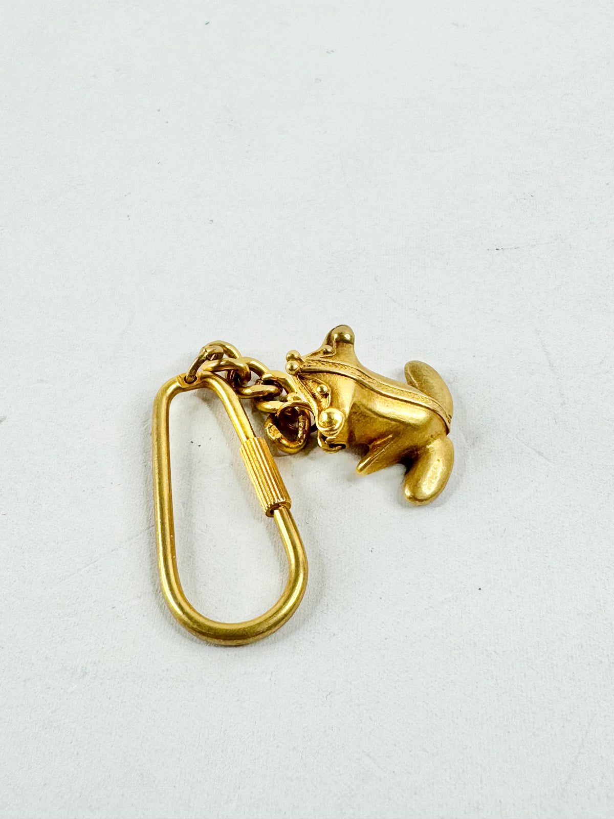 24ct Gold Plated Frog Key Ring