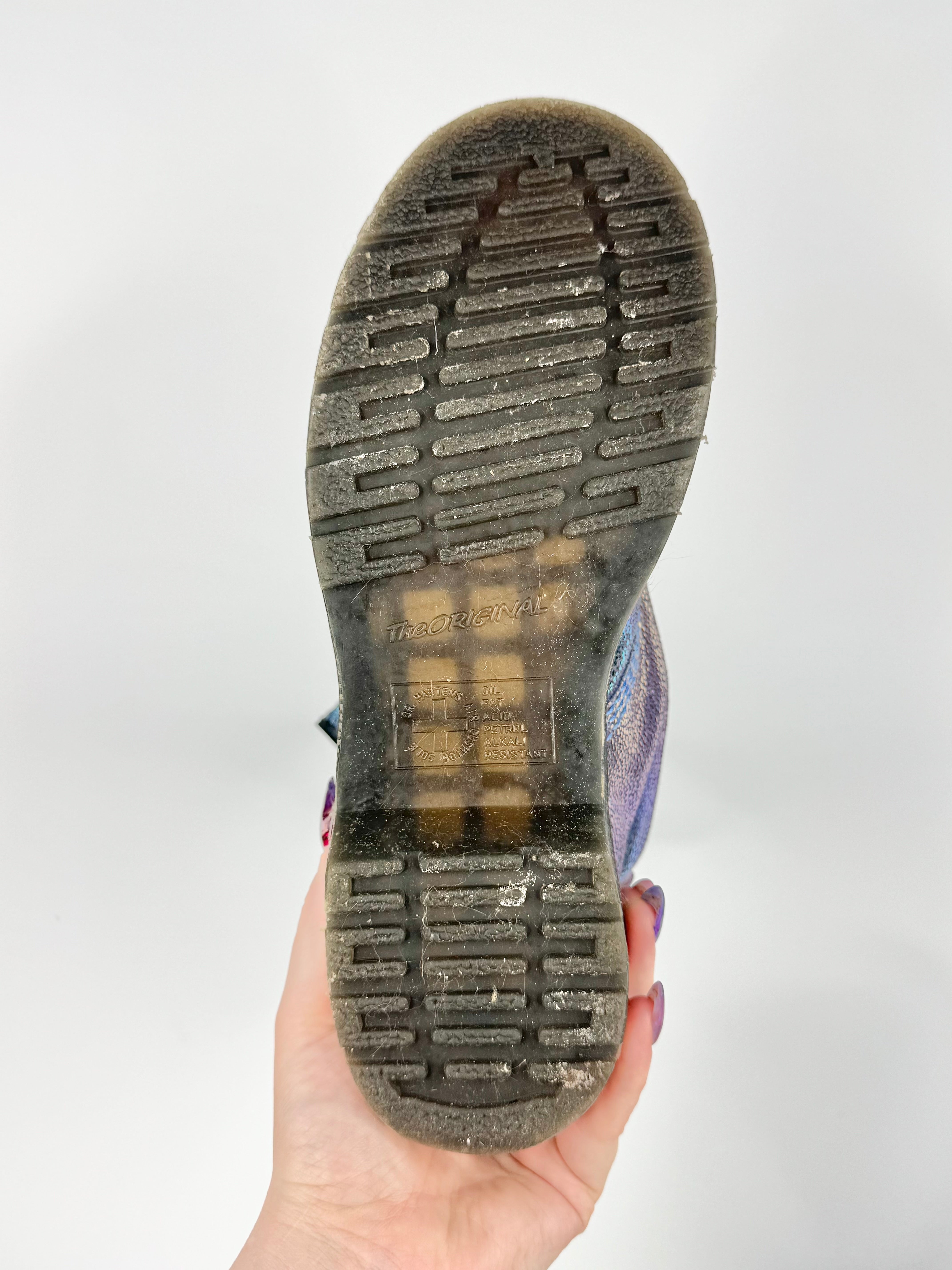 Doc Martens Violet Iridescent Mermaid Boots - EU37