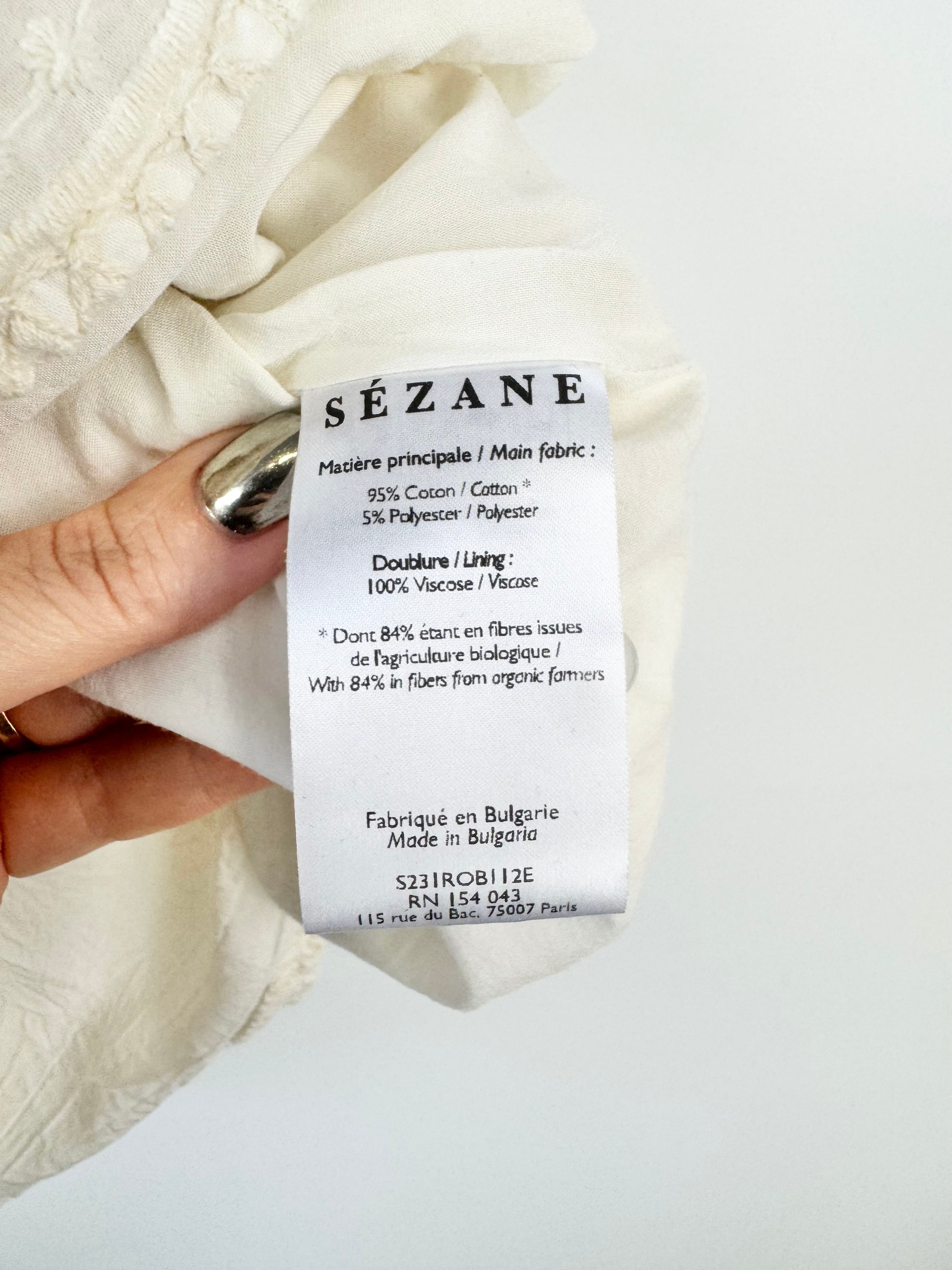Sézane Crew Neck Lace Mini Dress - AU8/10