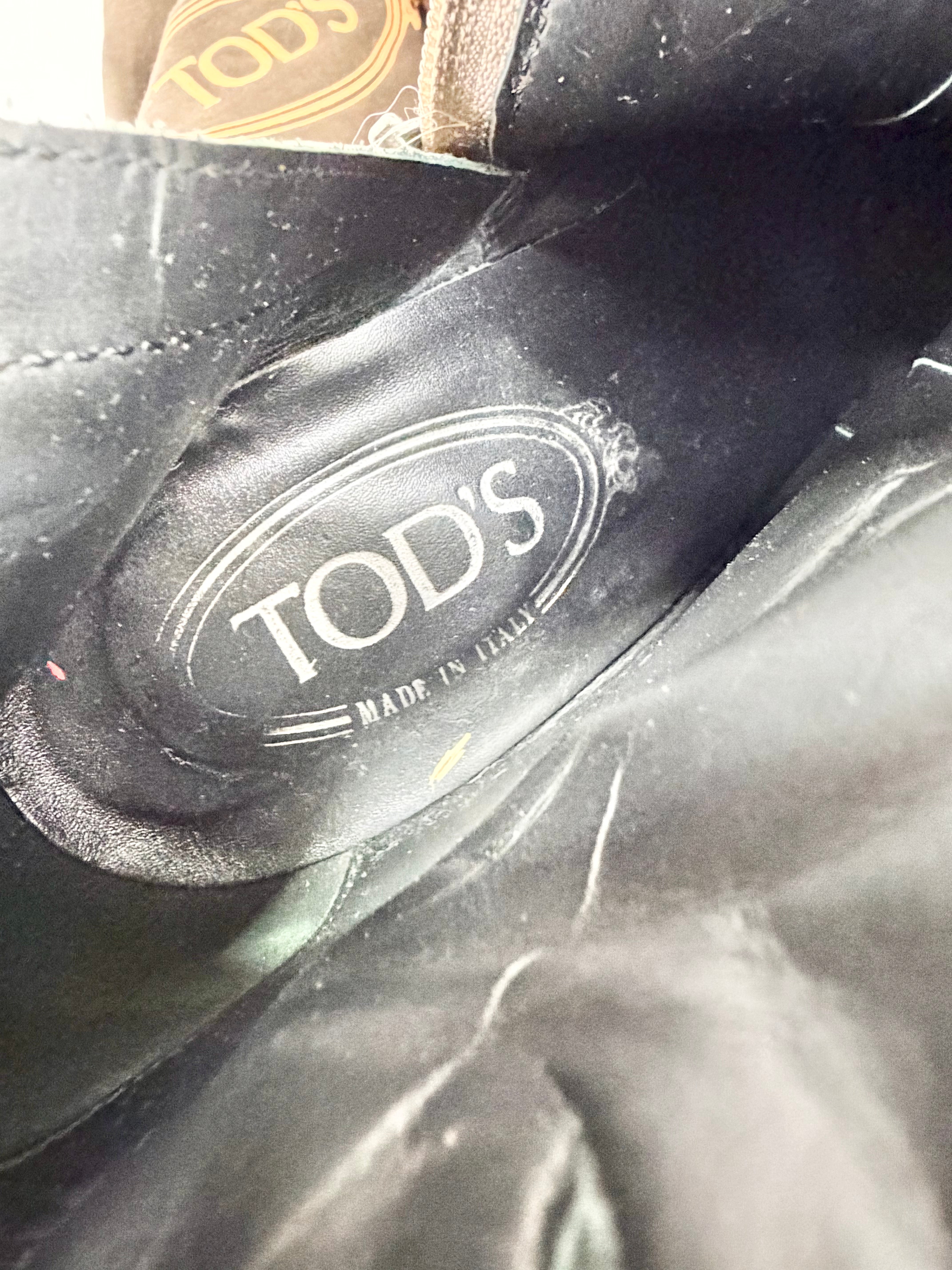 Tod’s Off White Buckle Embellished Ankle Boots - EU38.5