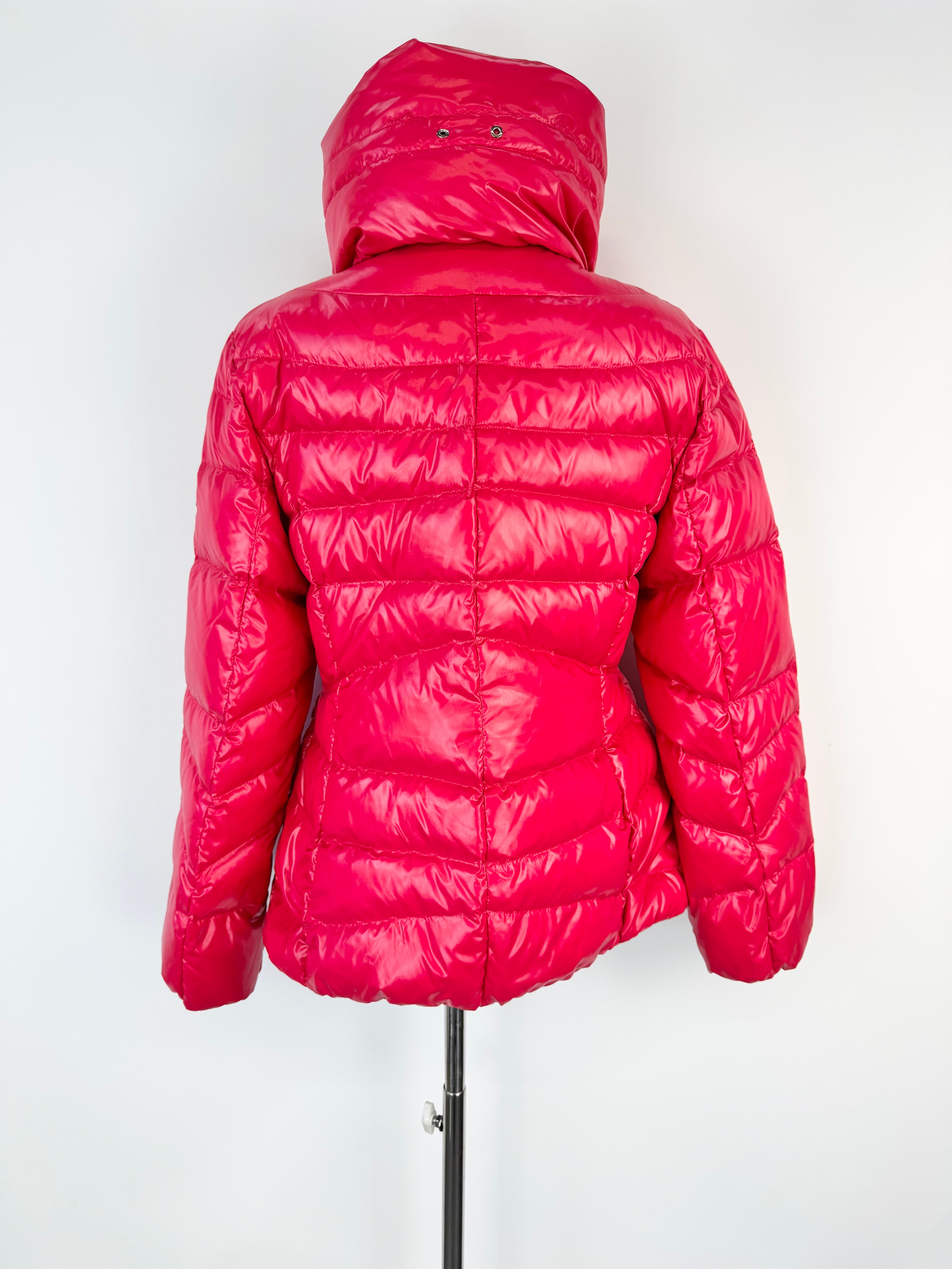 Notes Glossy Hot Pink Zipper Puffy Jacket - AU10