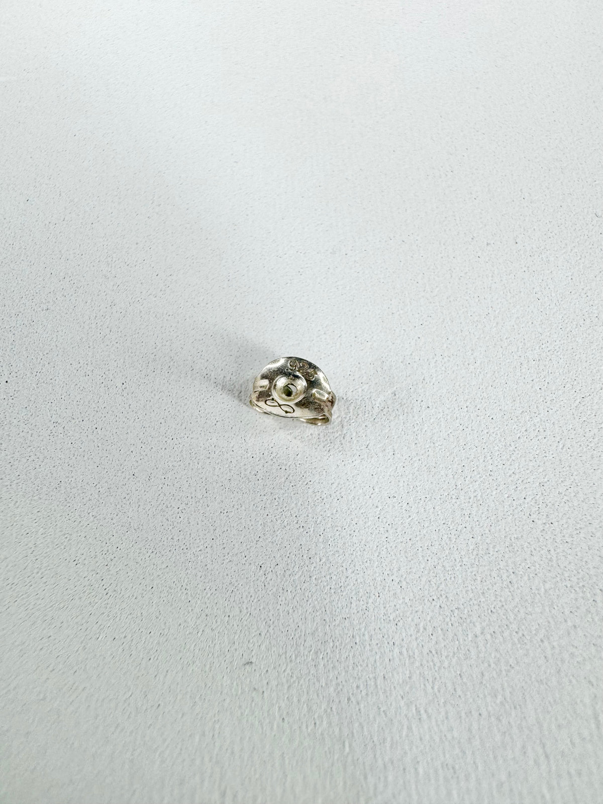 Silver Floral Bouquet Stud Earrings