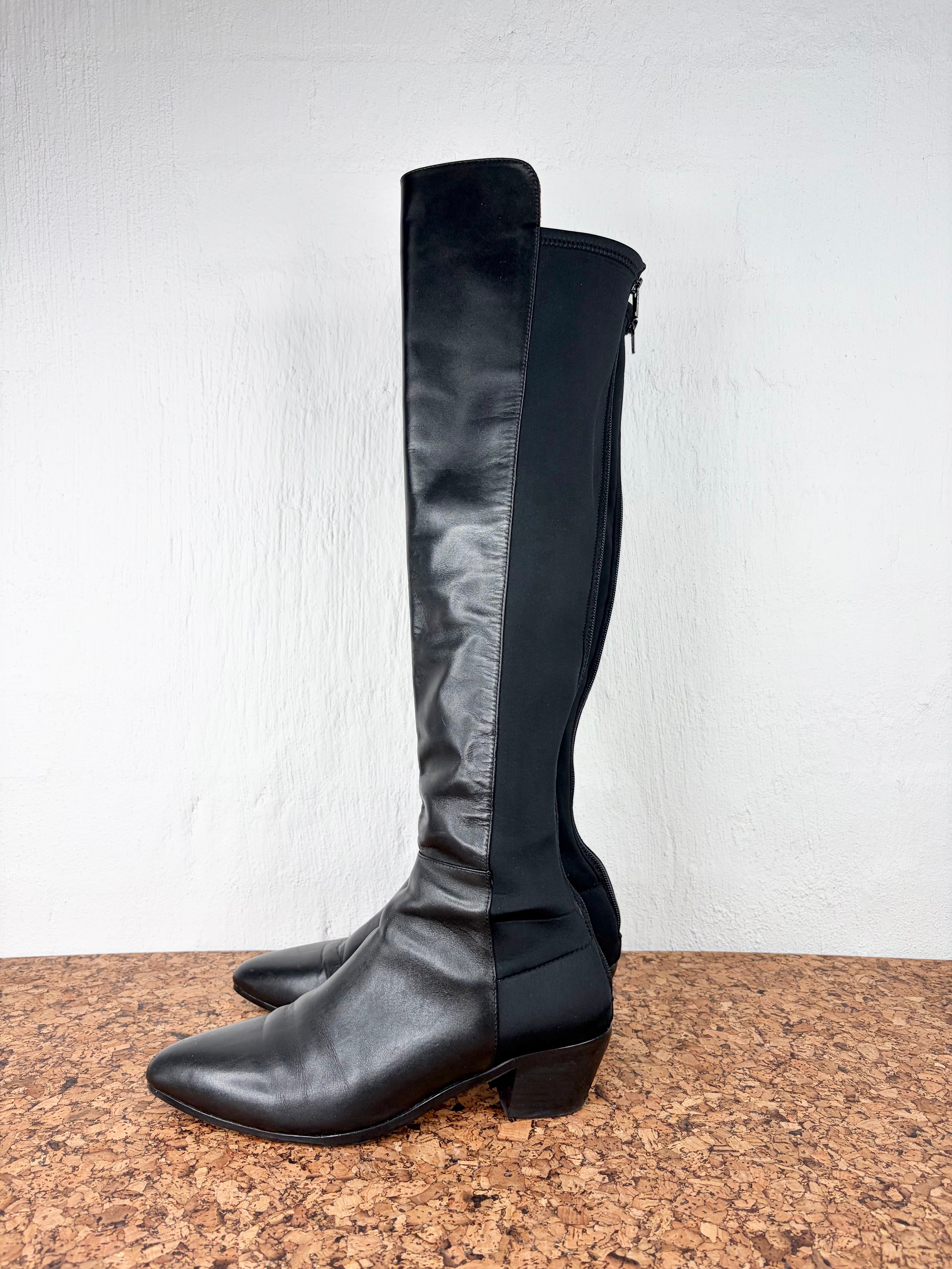Bared Footwear Long Black Boot - EU40