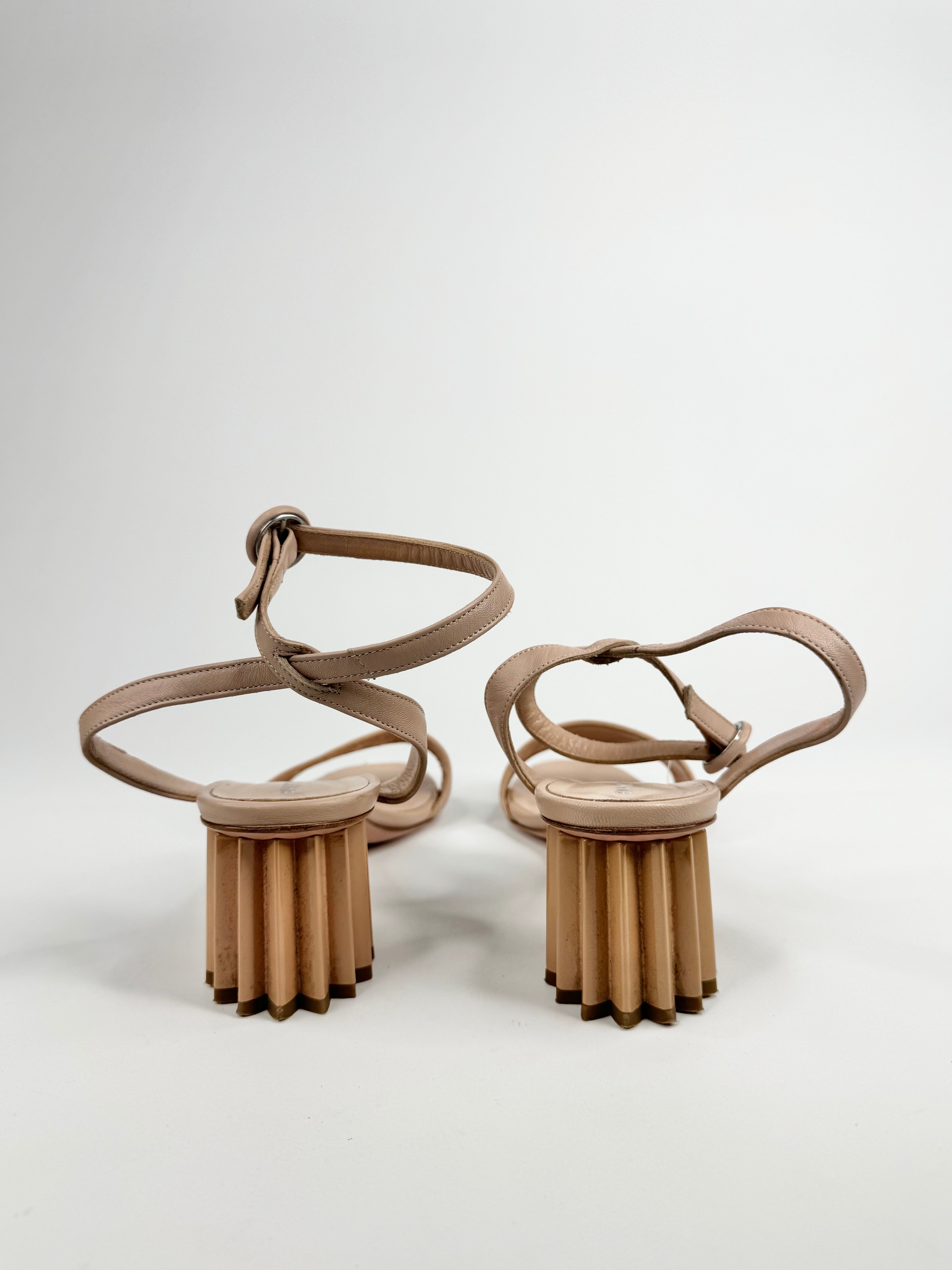 Bianca Buccheri Pastel Peach Sandals - EU38