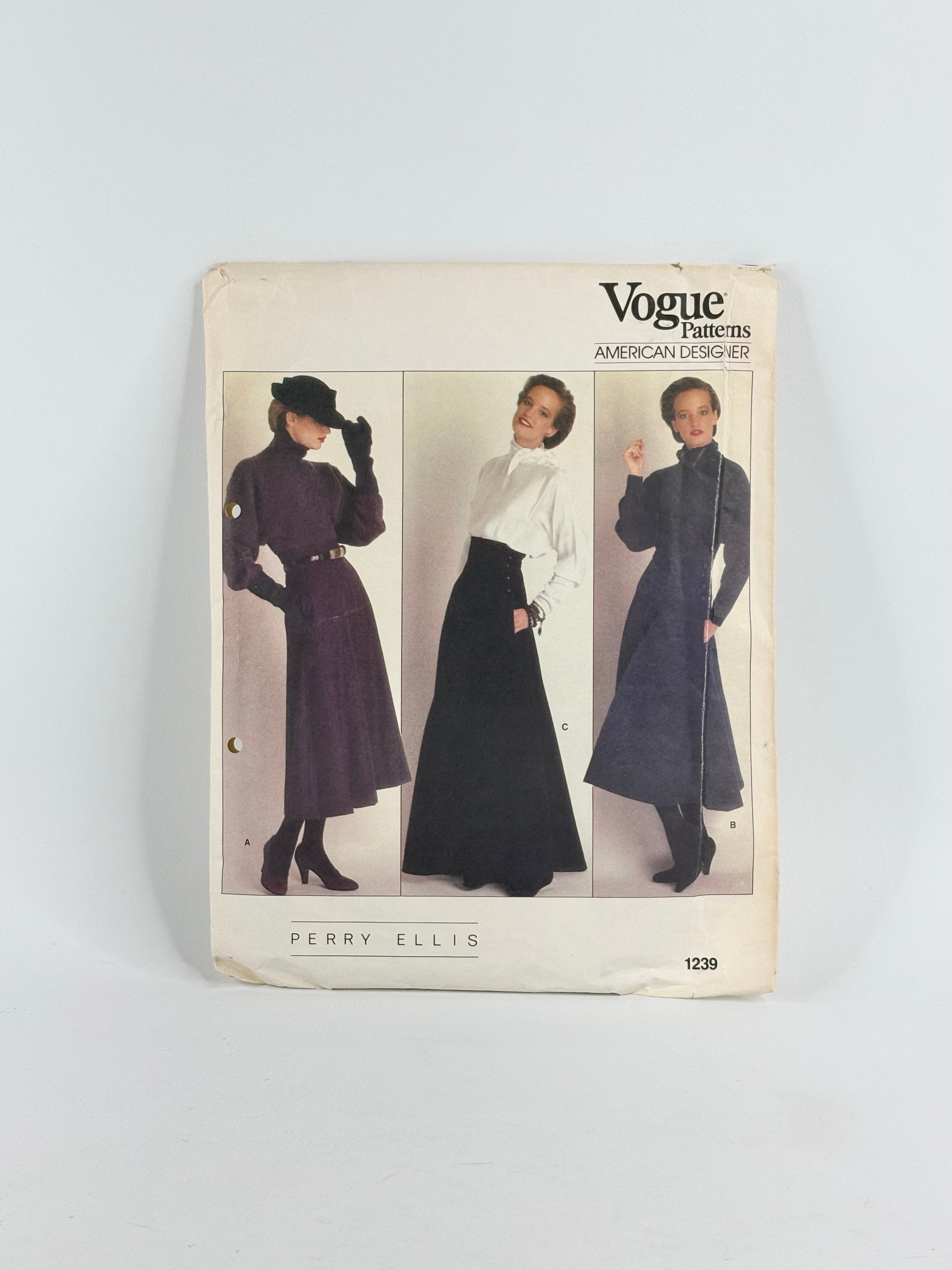 Vogue American Designer Perry Ellis Skirt: No. 1239 - Size 8