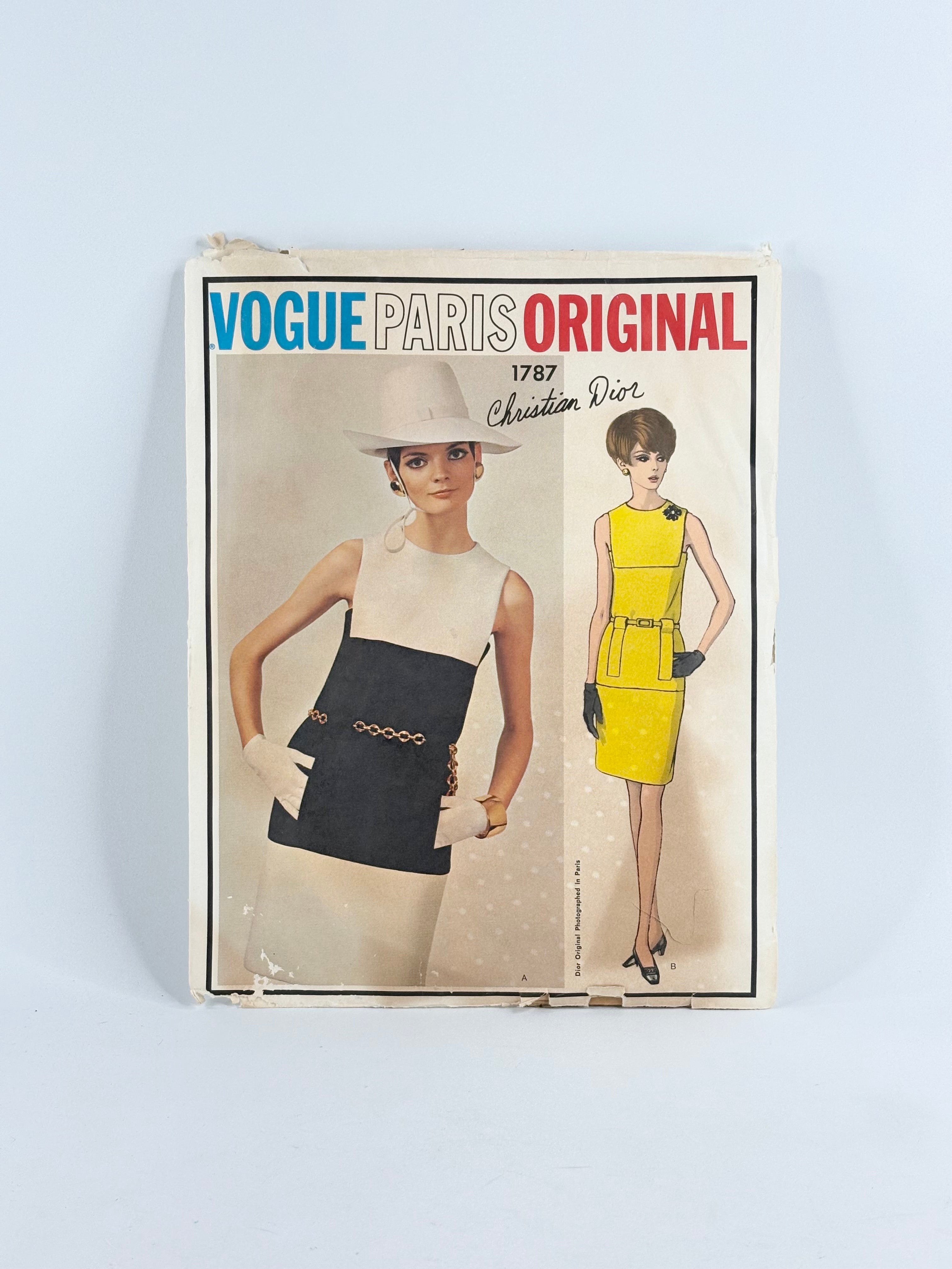 Vogue Paris Original Christian Dior Dress: No. 1787 - Size 10