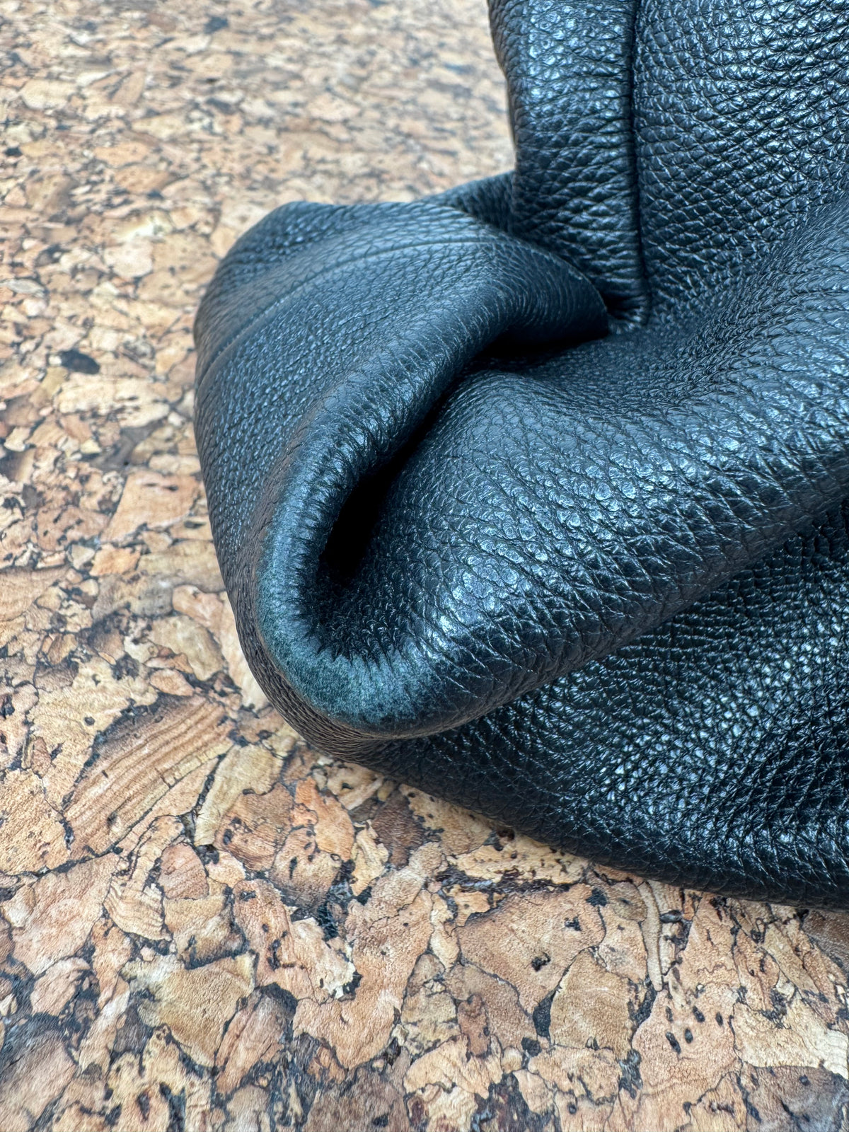 Furla Black Grained Hobo Bag
