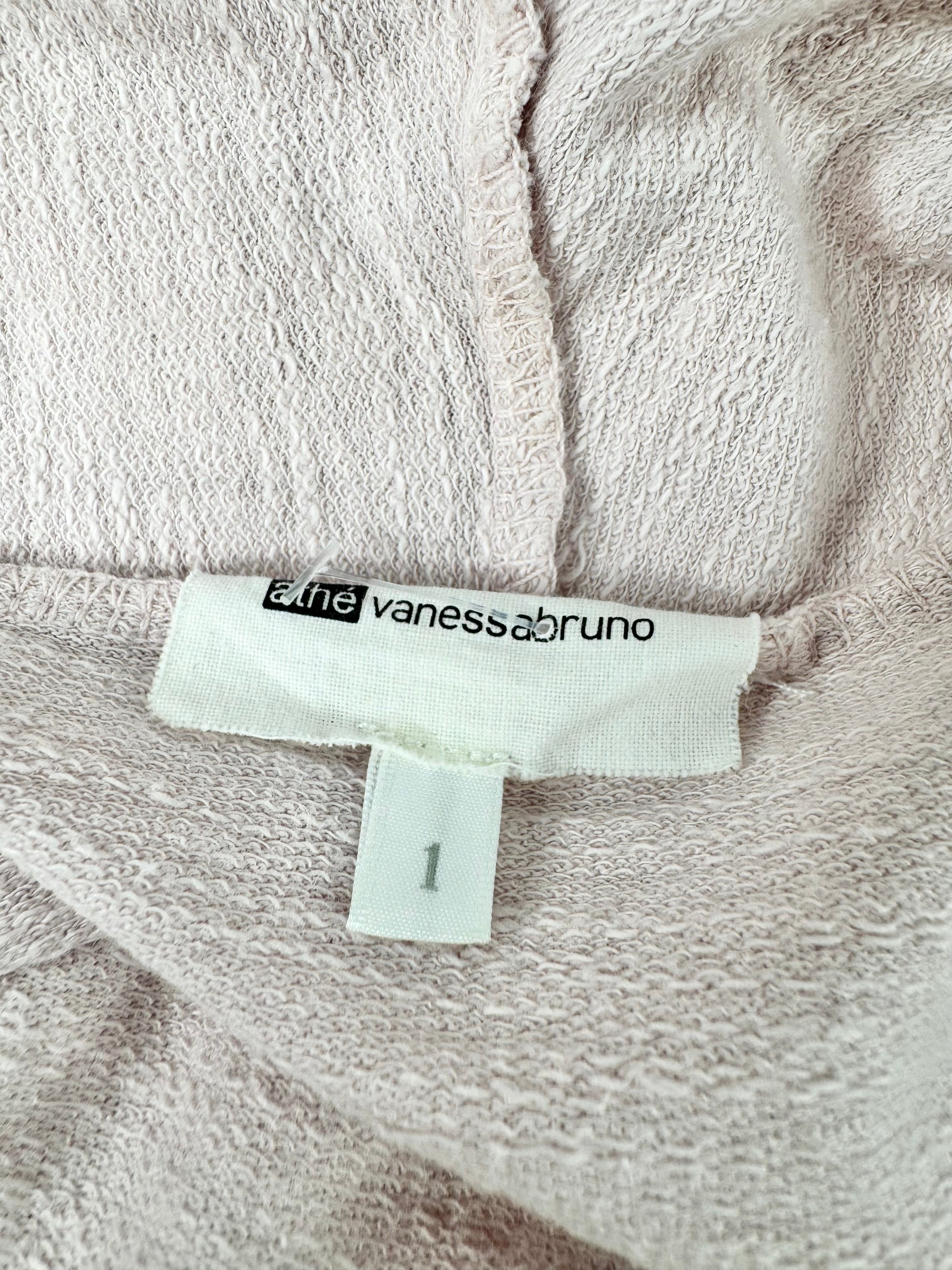 Althe Vanessa Bruno Dusty Pink Cotton & Linen Cardigan - AU10
