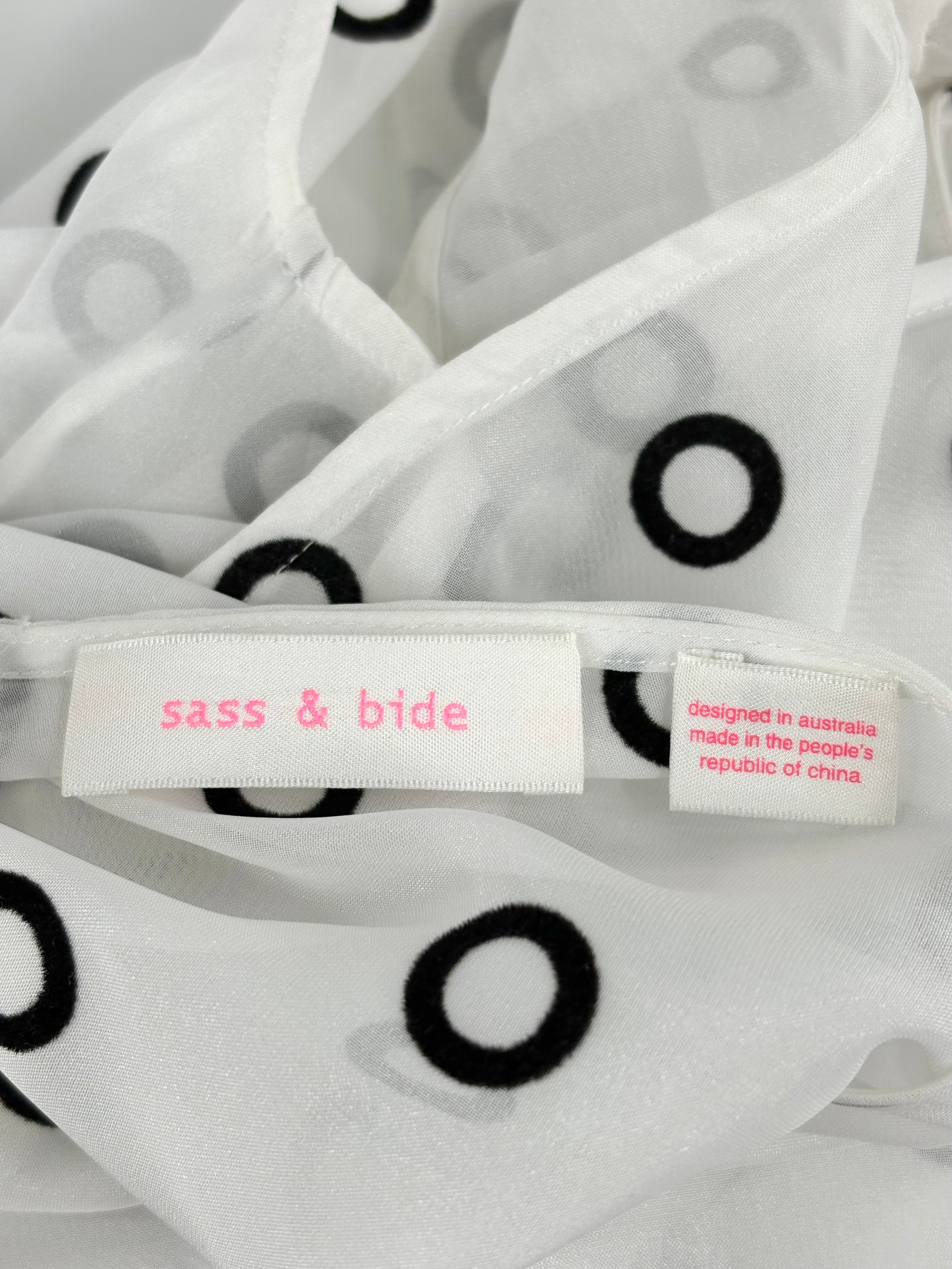 Sass & Bide Sheer Ivory 'Paper Games' Dress - AU14