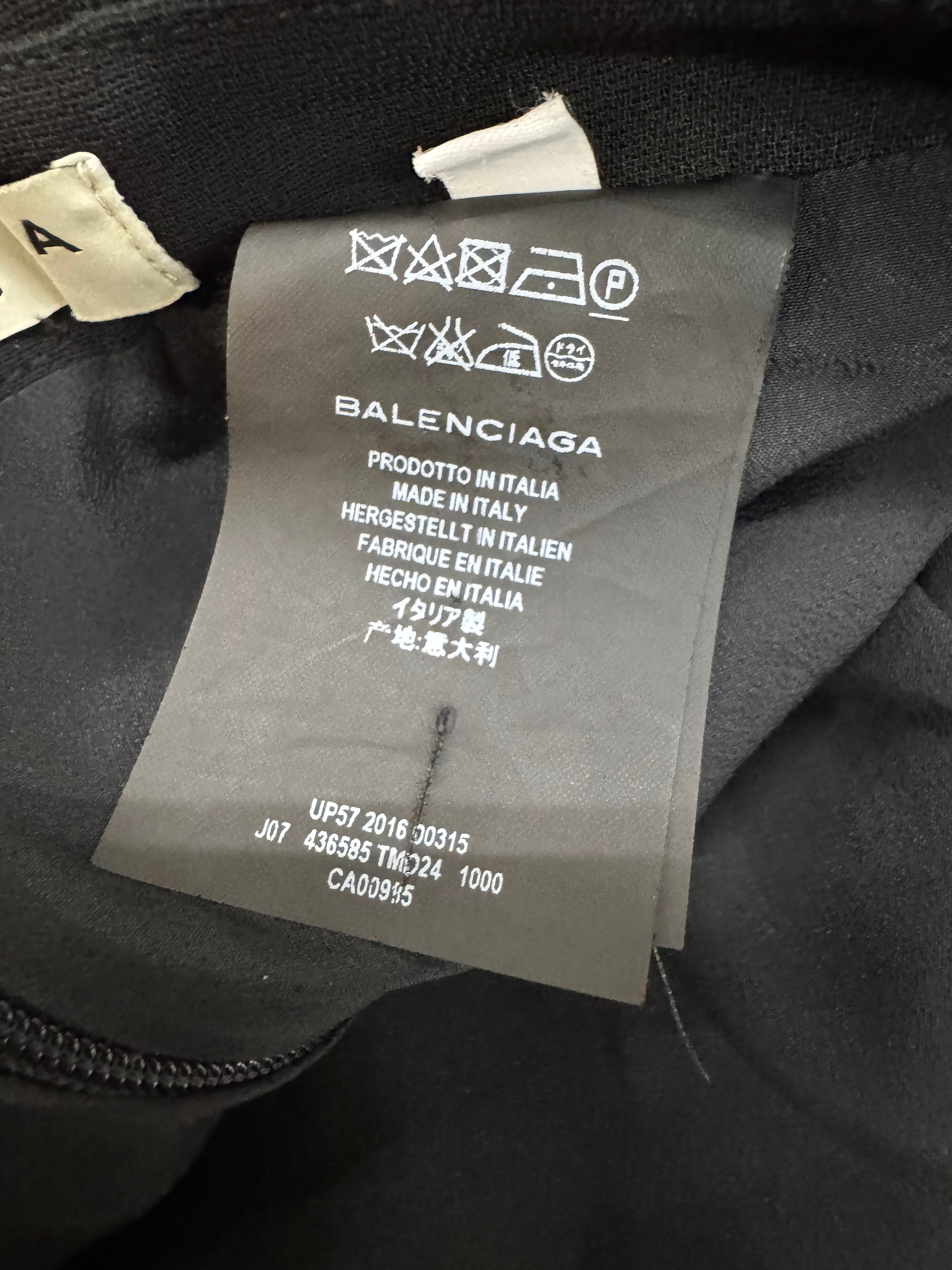 Balenciaga Winter 2016 Black Mini Jupe Mini Skirt - AU6/8