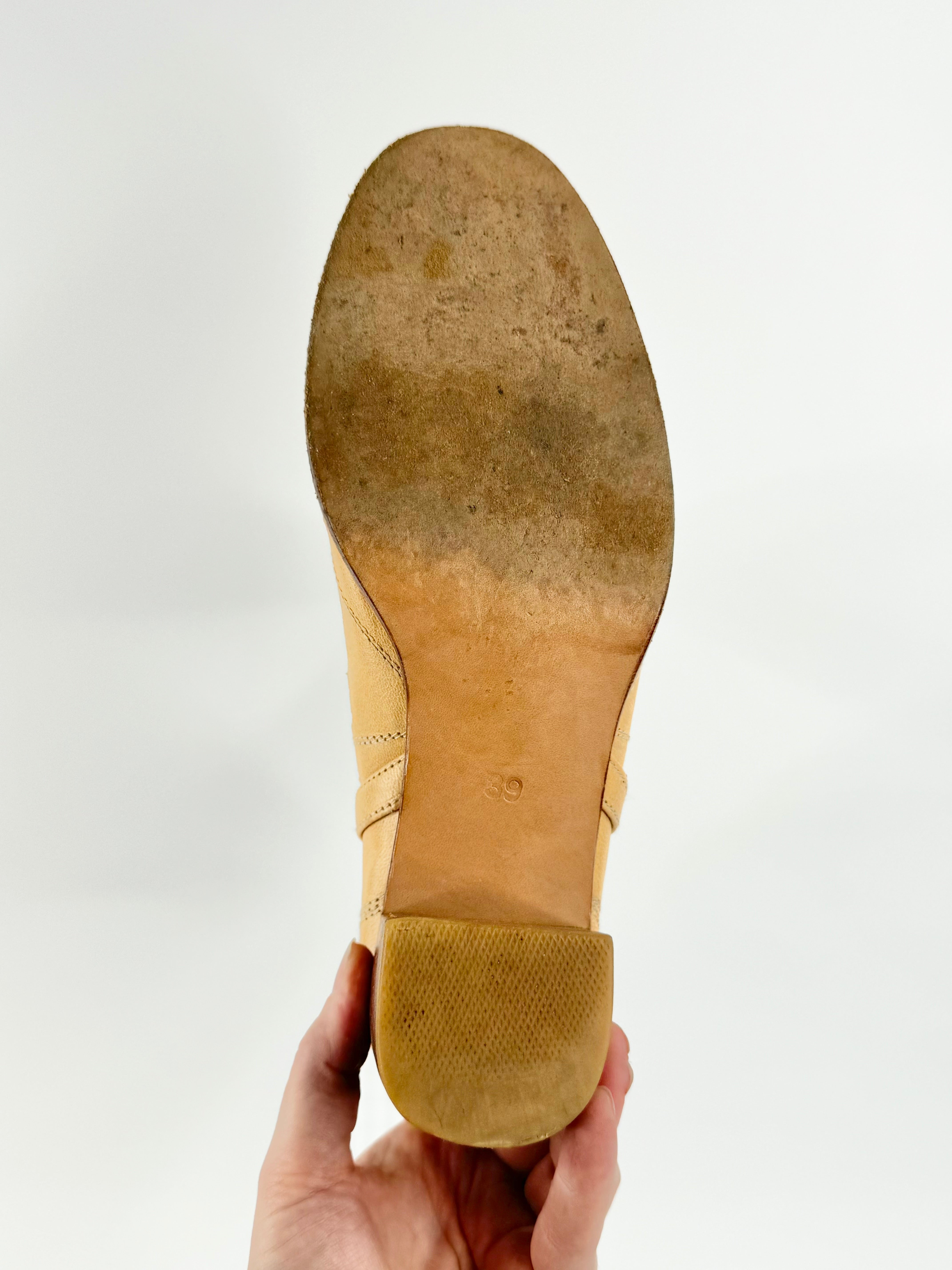 Jfahri Mustard Yellow 'Nic Cut' Boots - EU38
