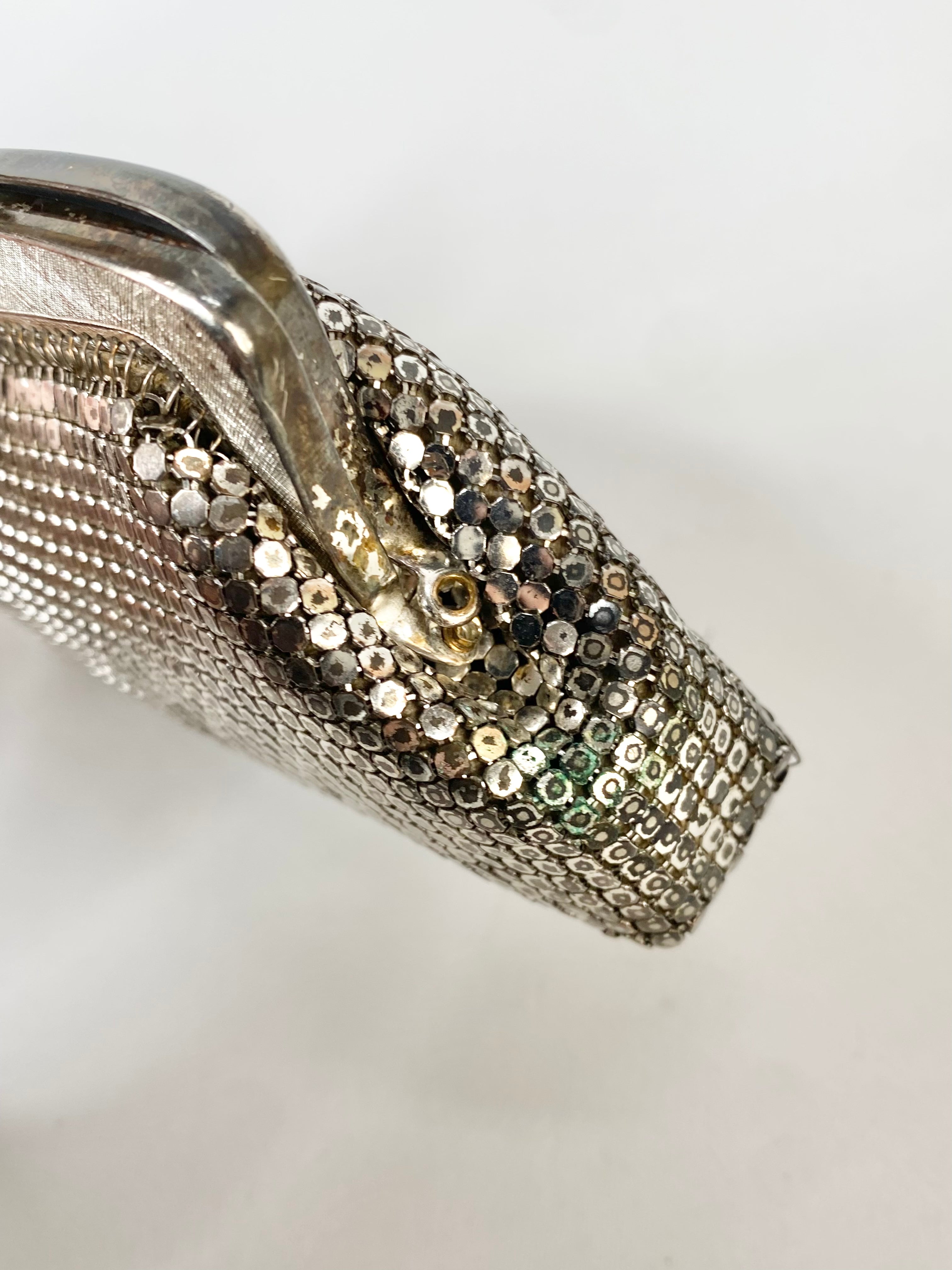 Oroton Silver Glomesh Purse