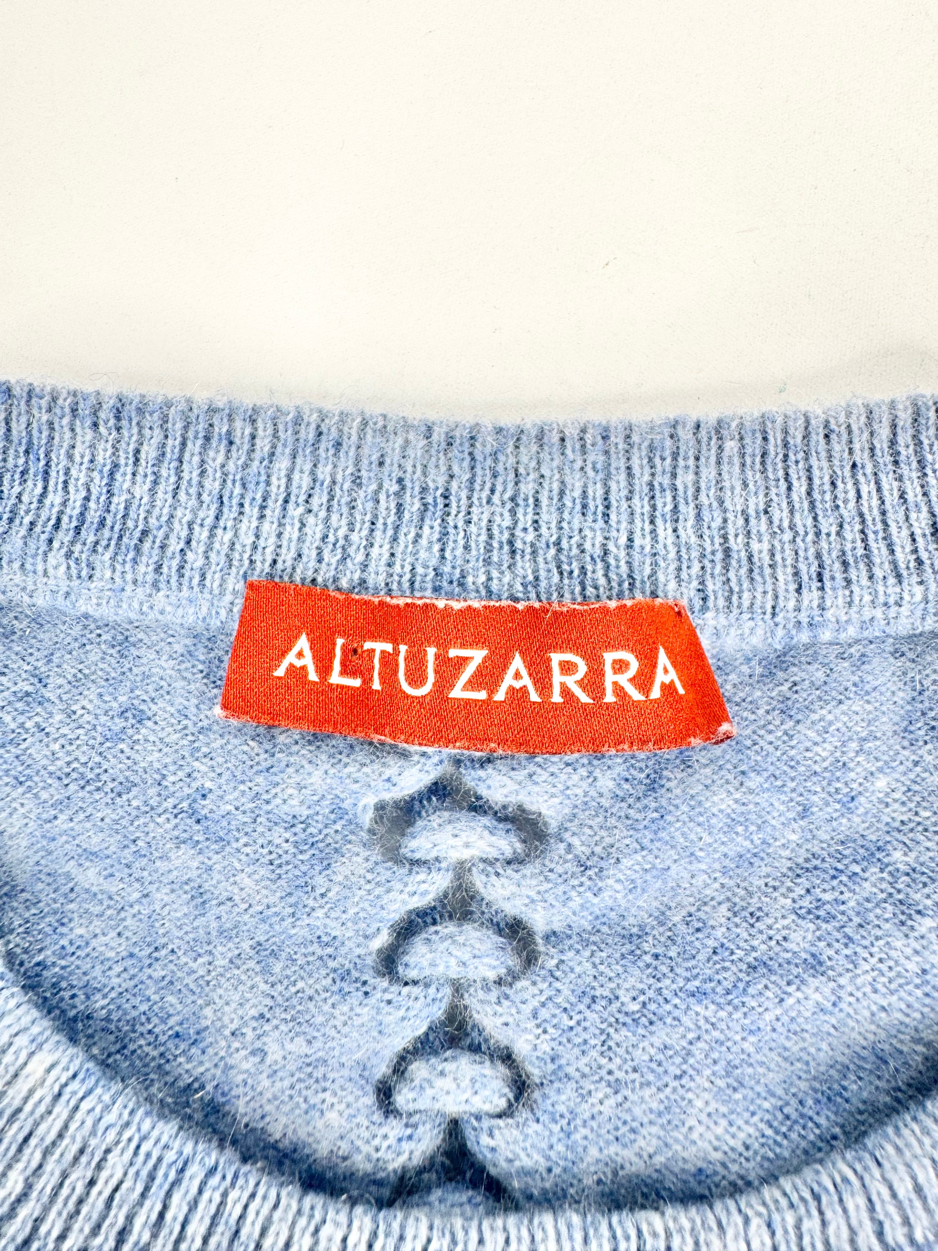 Altuzarra Winter Sky Blue Cashmere Twist Sweater - AU8/10