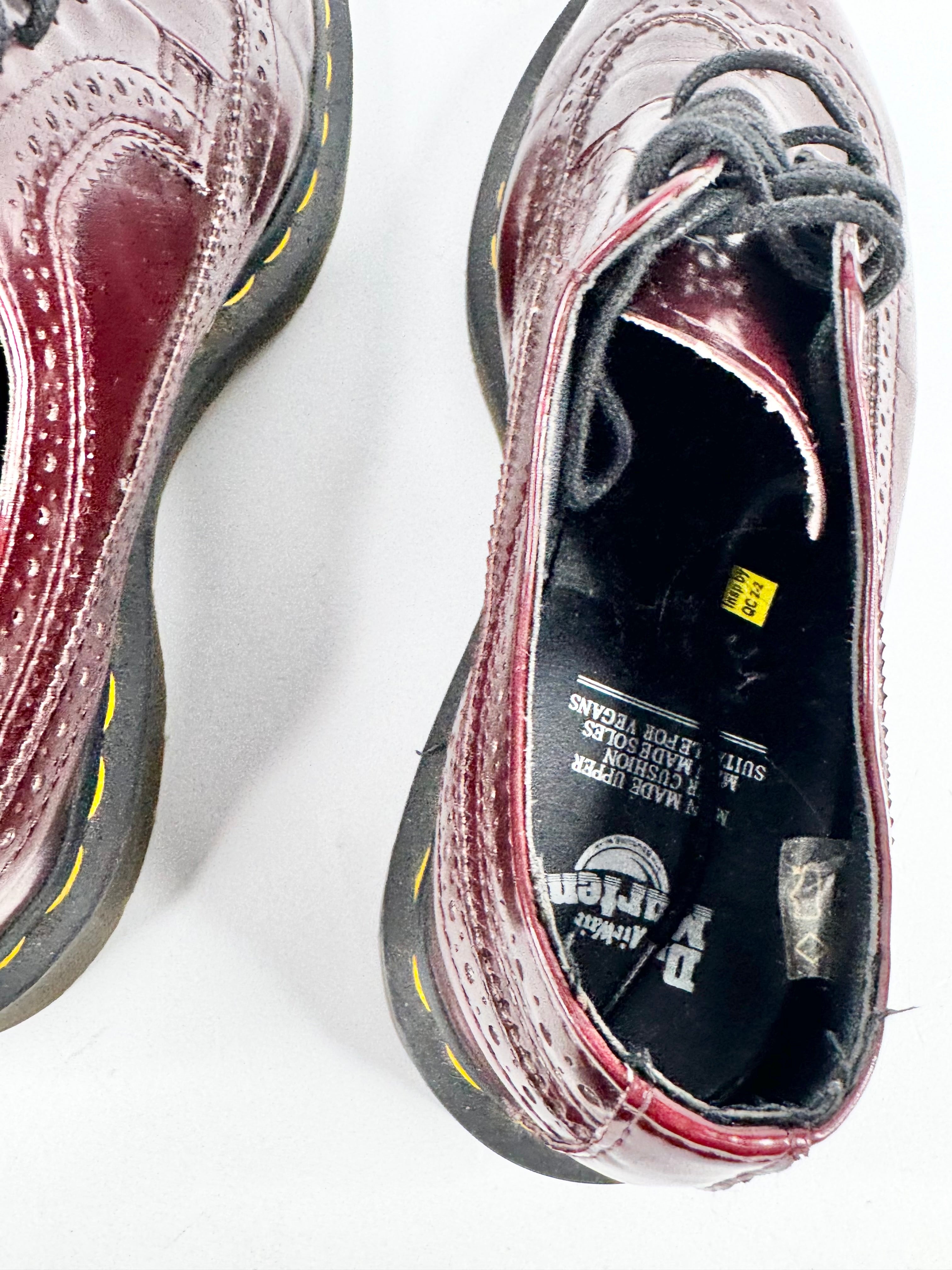 Dr. Marten Cherry Red Vegan Brogues - EU38