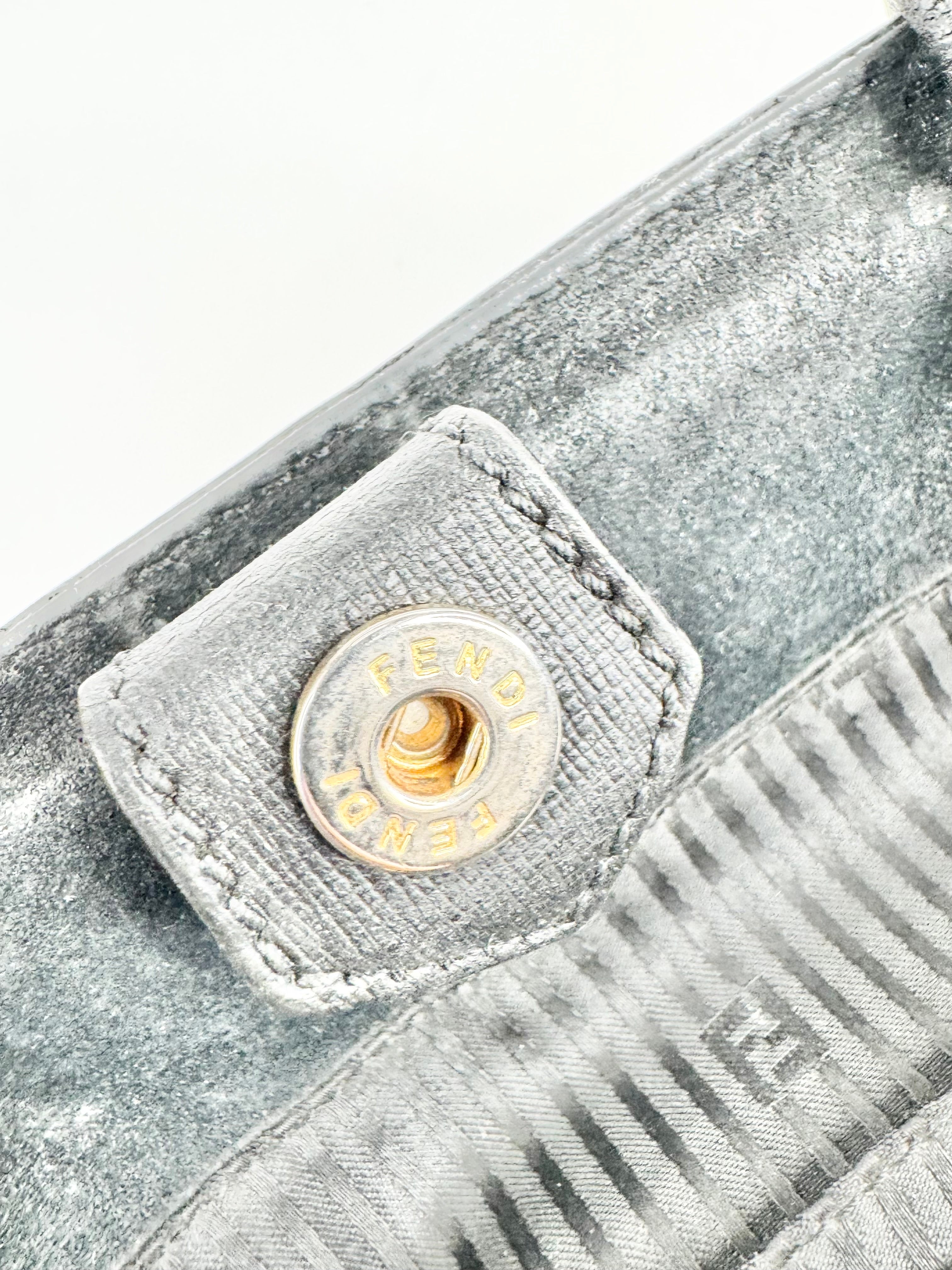 Fendi 2jours Black Leather Satchel