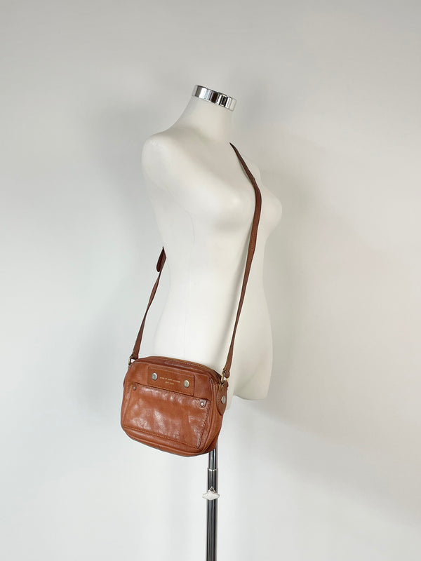 Marc by Marc Jacobs Tan Leather Mini Crossbody Bag