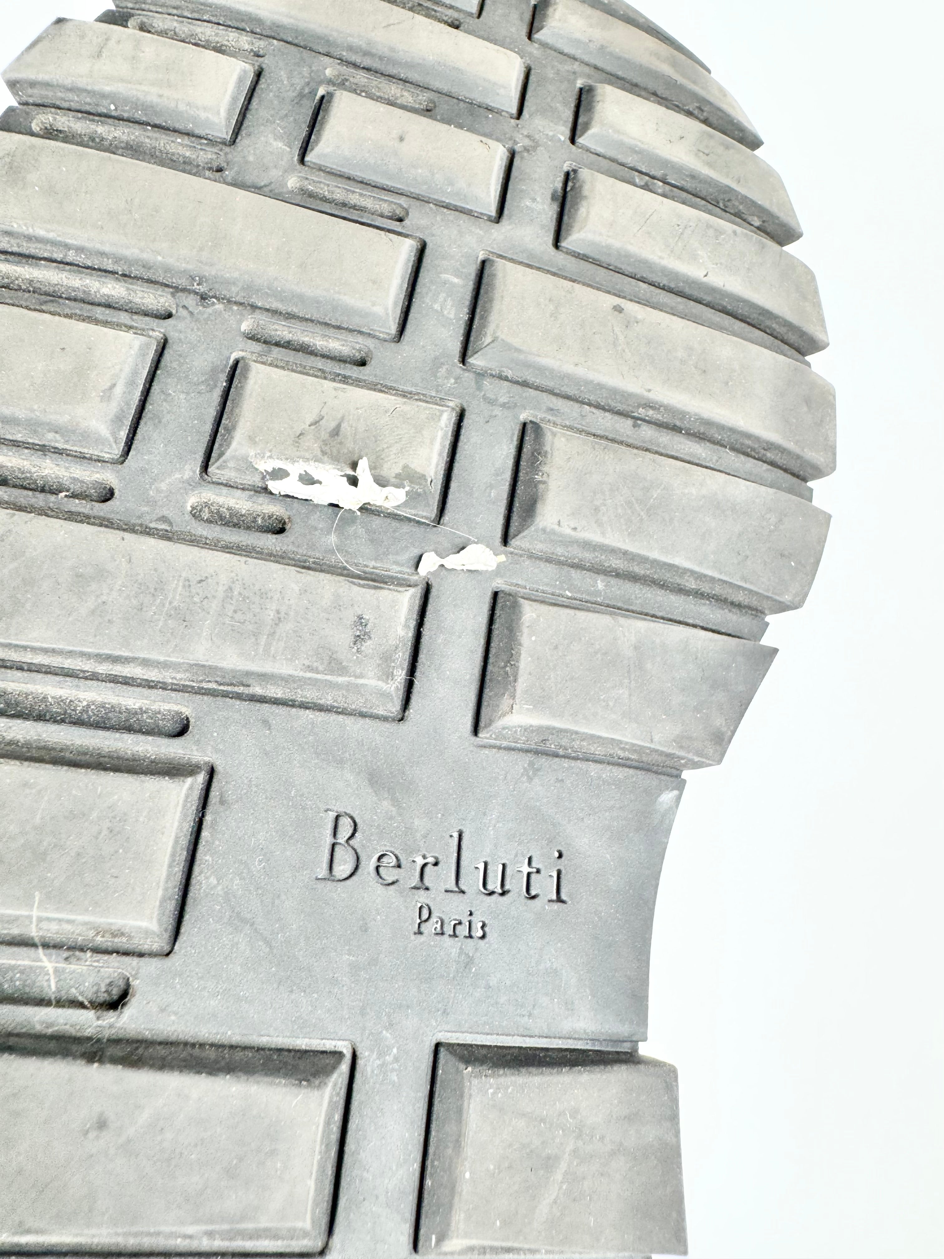 Berluti Light Brown 'Fast Track' Leather Sneakers - EU43.5