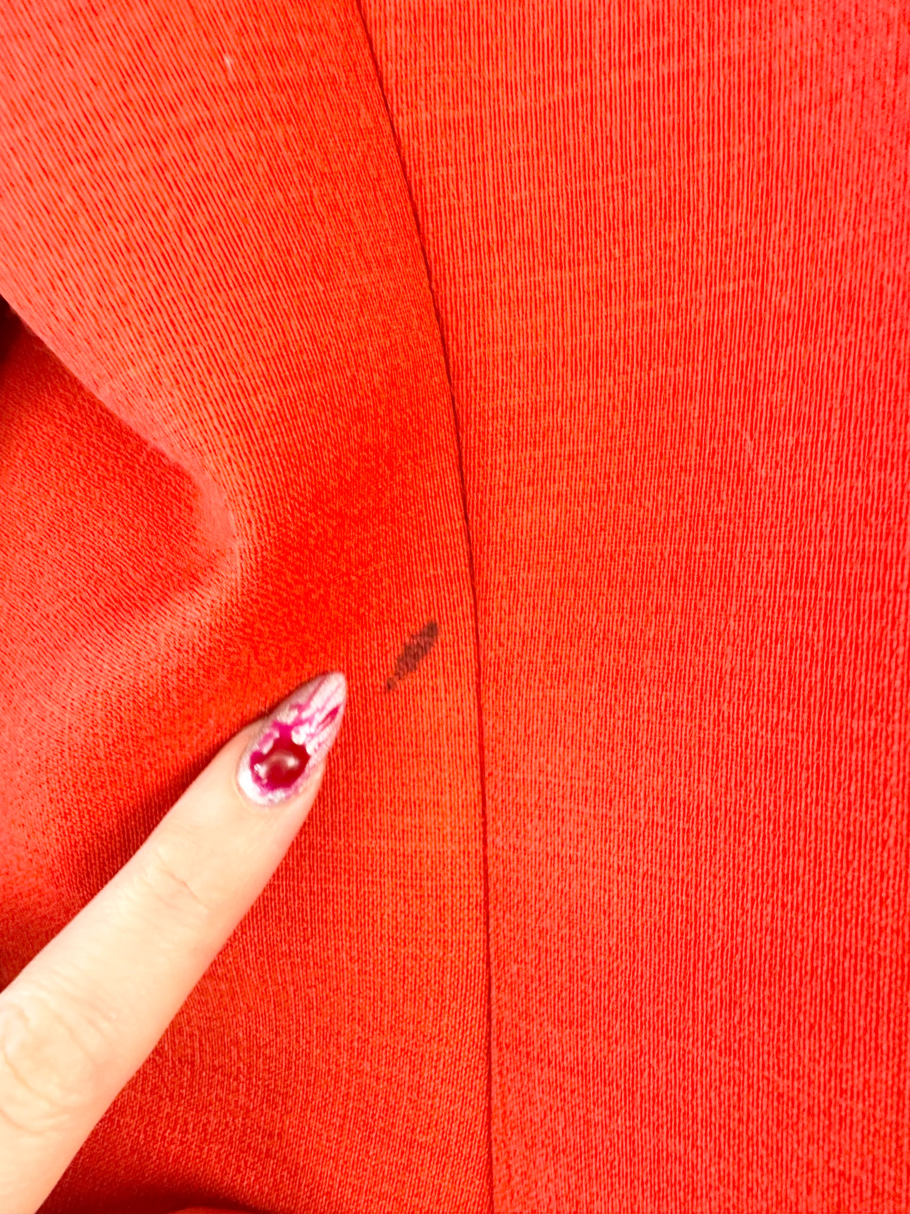 Cubec Persimmon Wool Rose Button Blazer - L