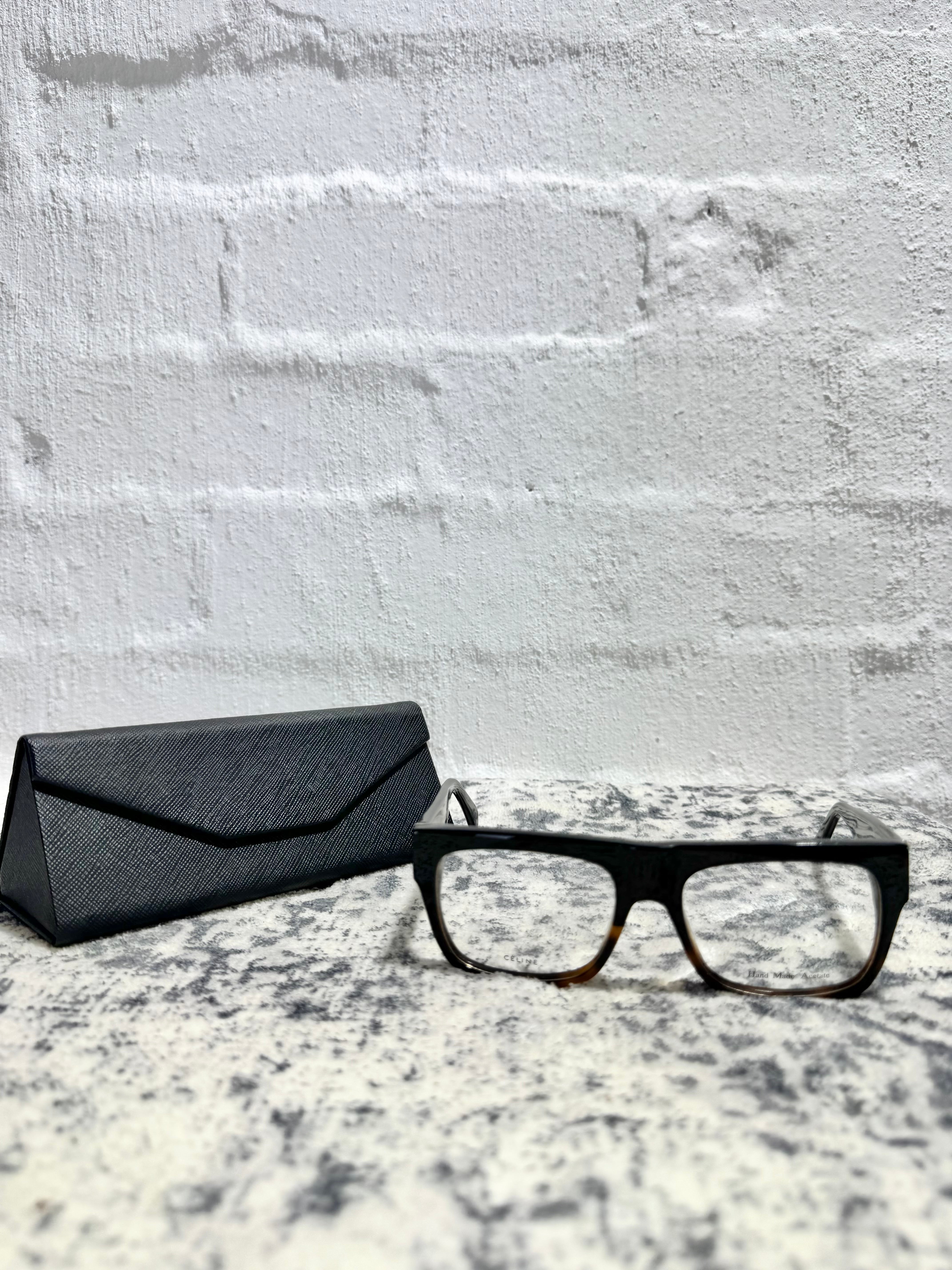 Céline Black and Tan Optical Glasses Frames
