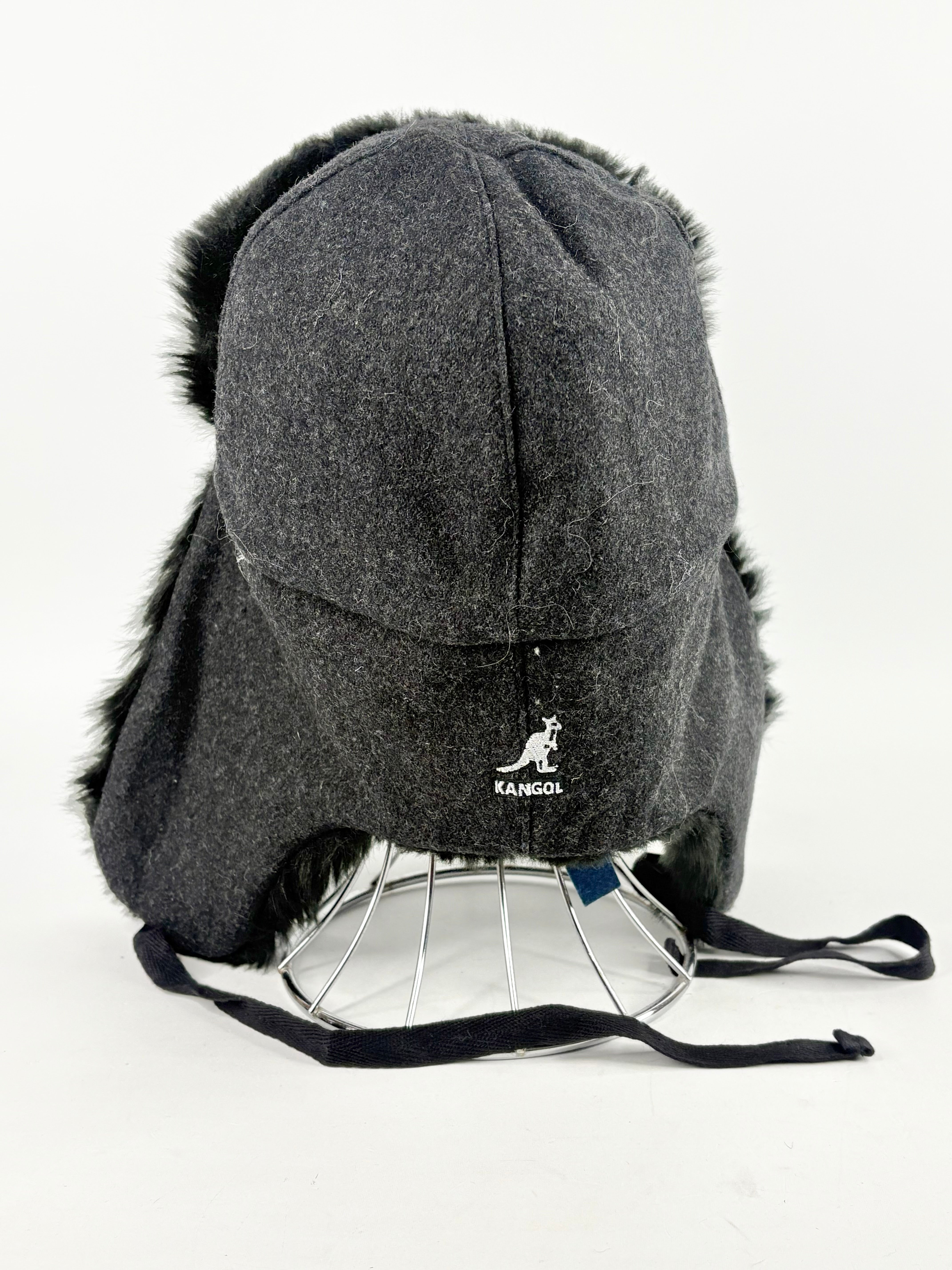 Kangol Black Trapper-Style Hat