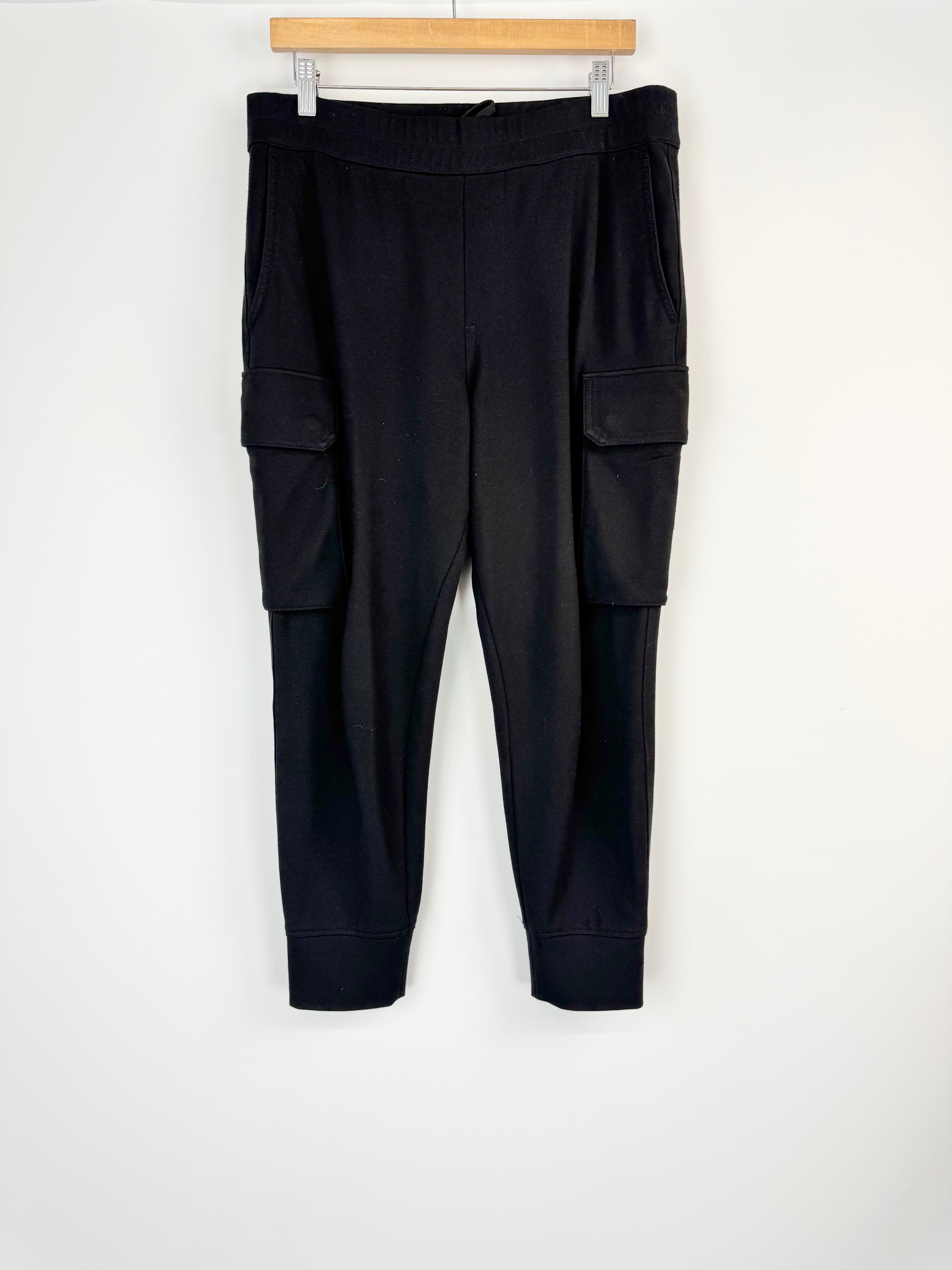 Emporio Armani Black Cargo Track Pant Hybrid - M