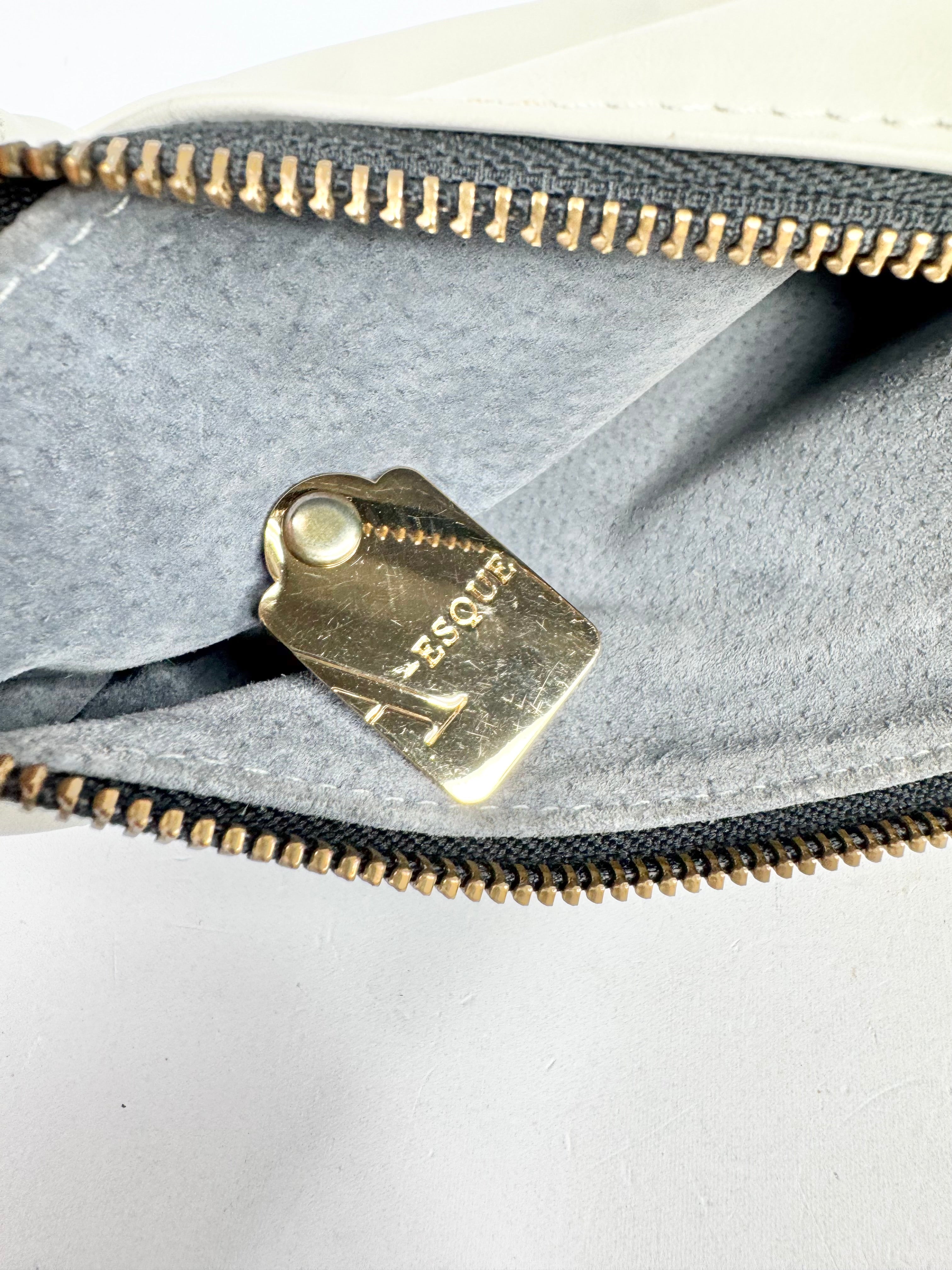 A-Esque Black & Cream Mini Cross Body Bag